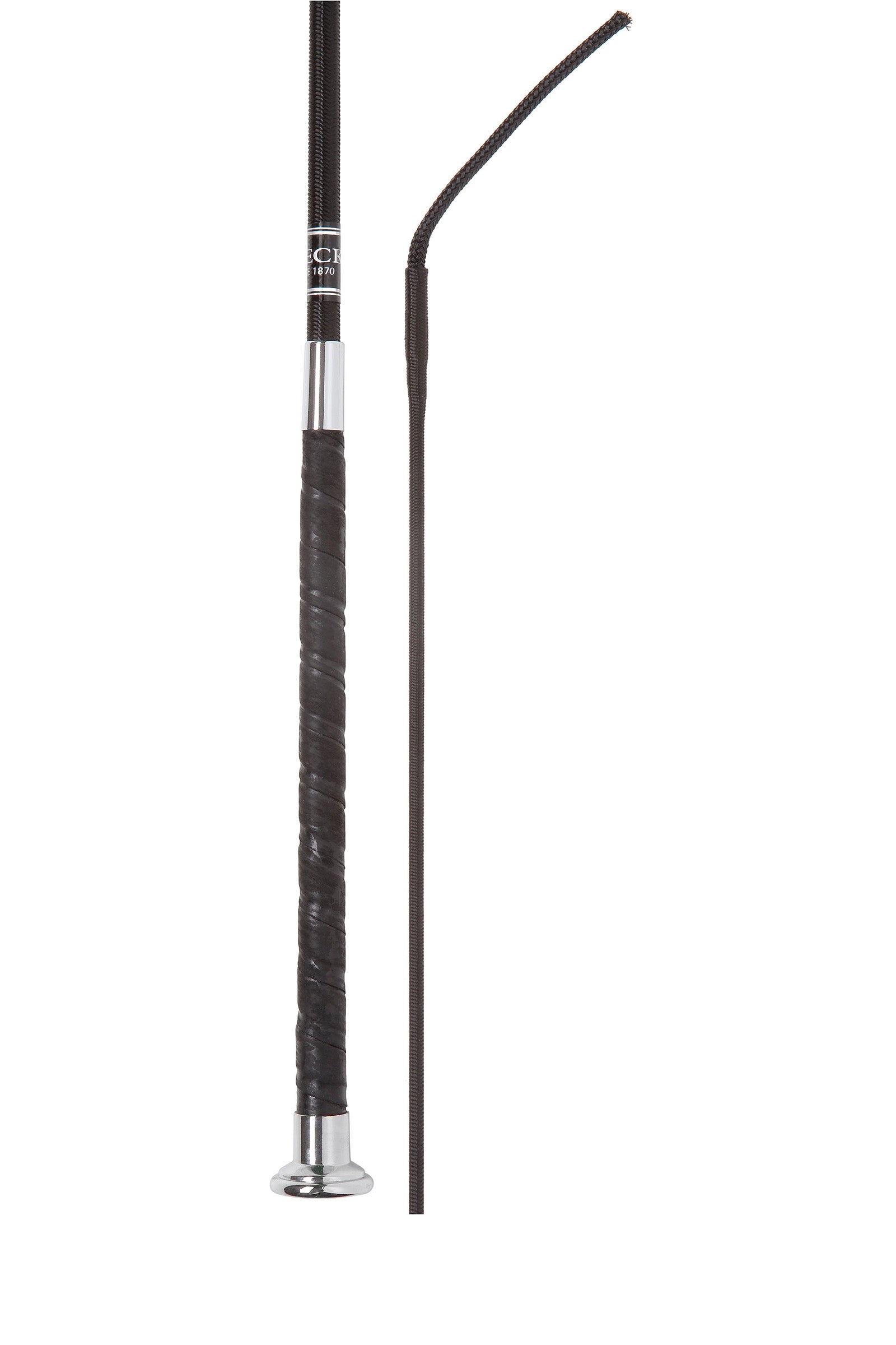 Fleck Dressage Whip Ultra Soft with Nickel Mushroom Cap Frustini