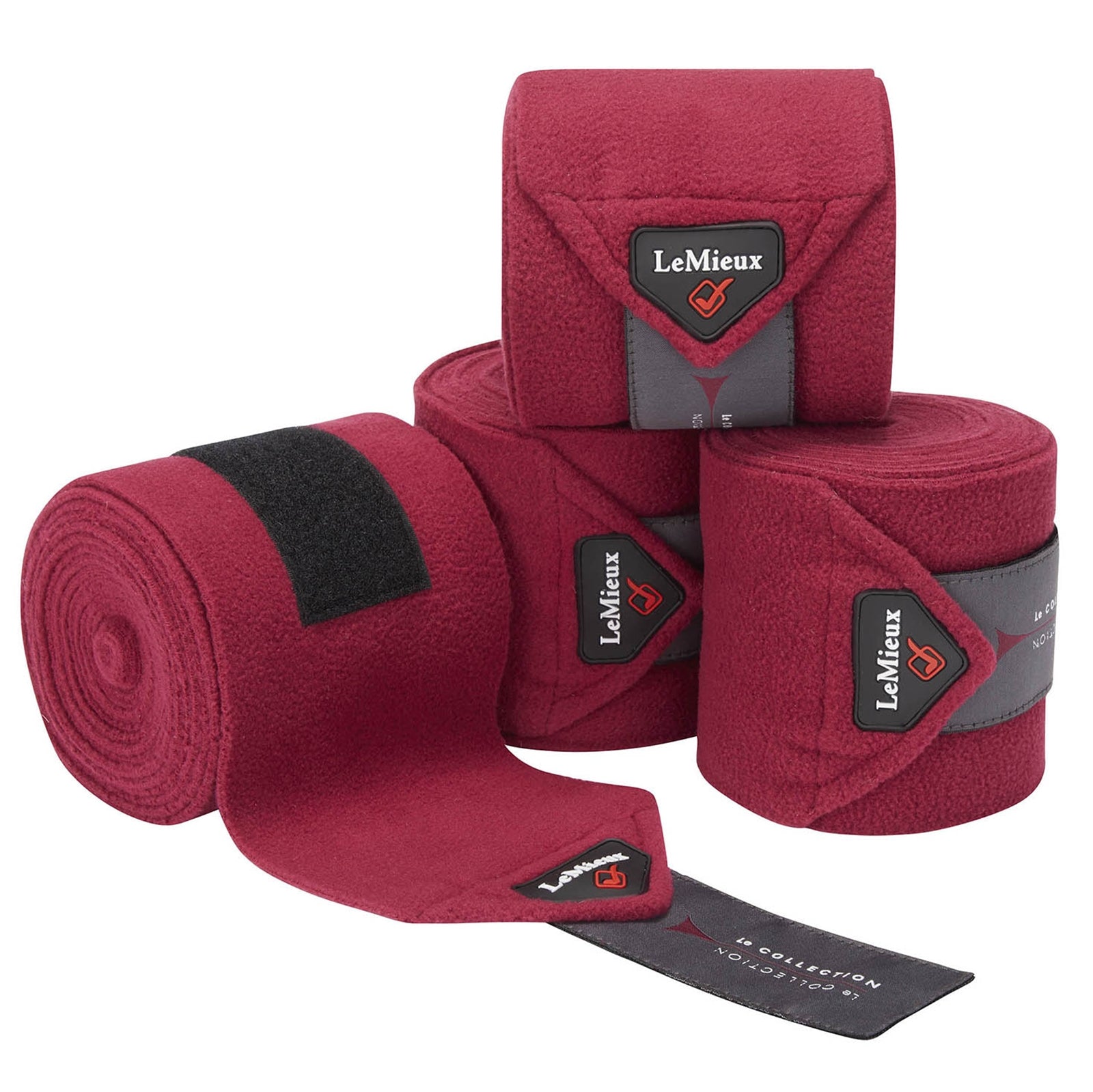 LeMieux Luxury Fasce da lavoro, set da 4 Leg Protection & Hoof Protection for Horses