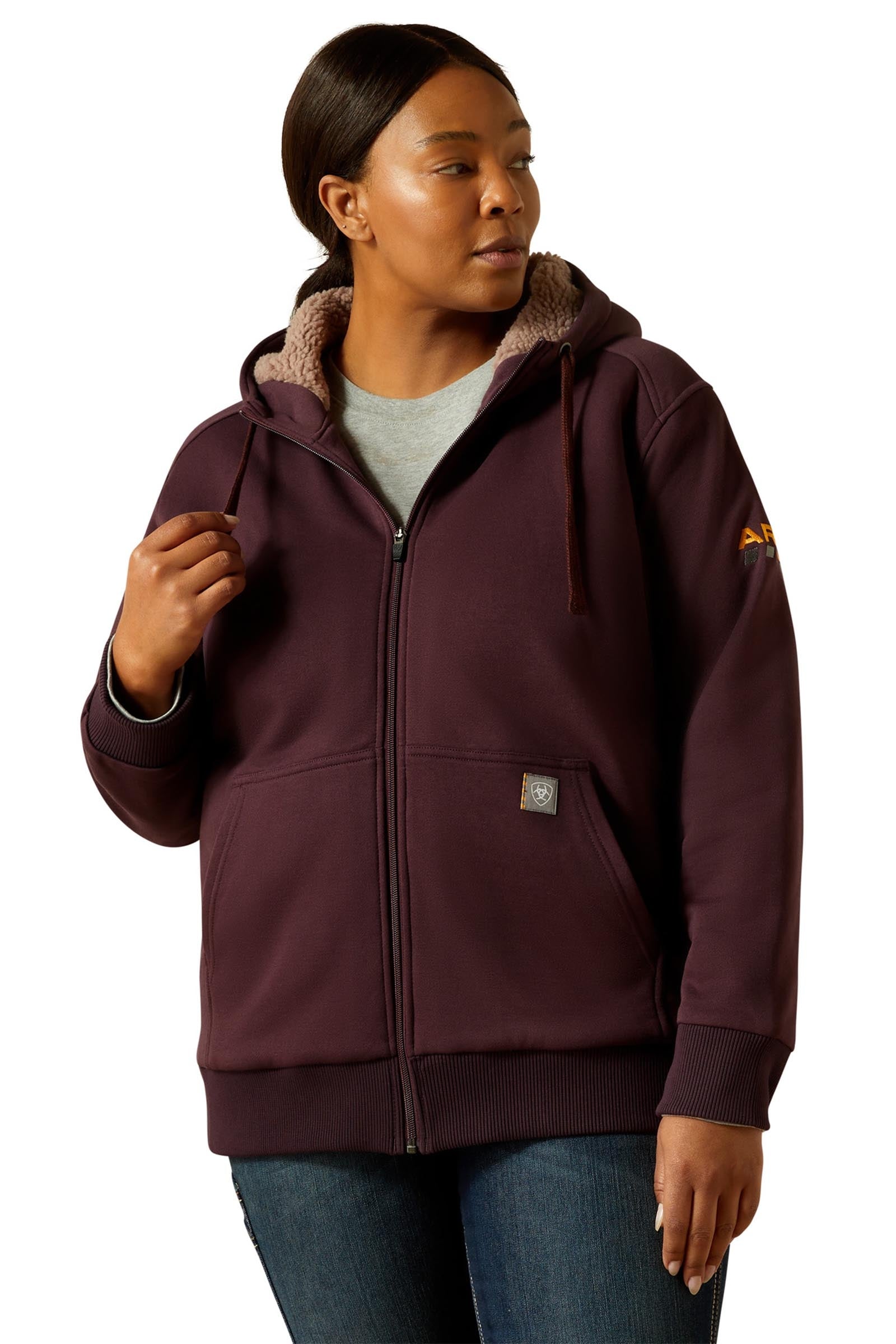 Ariat Rebar All-Weather Sherpa Felpa con zip Abbigliamento da donna