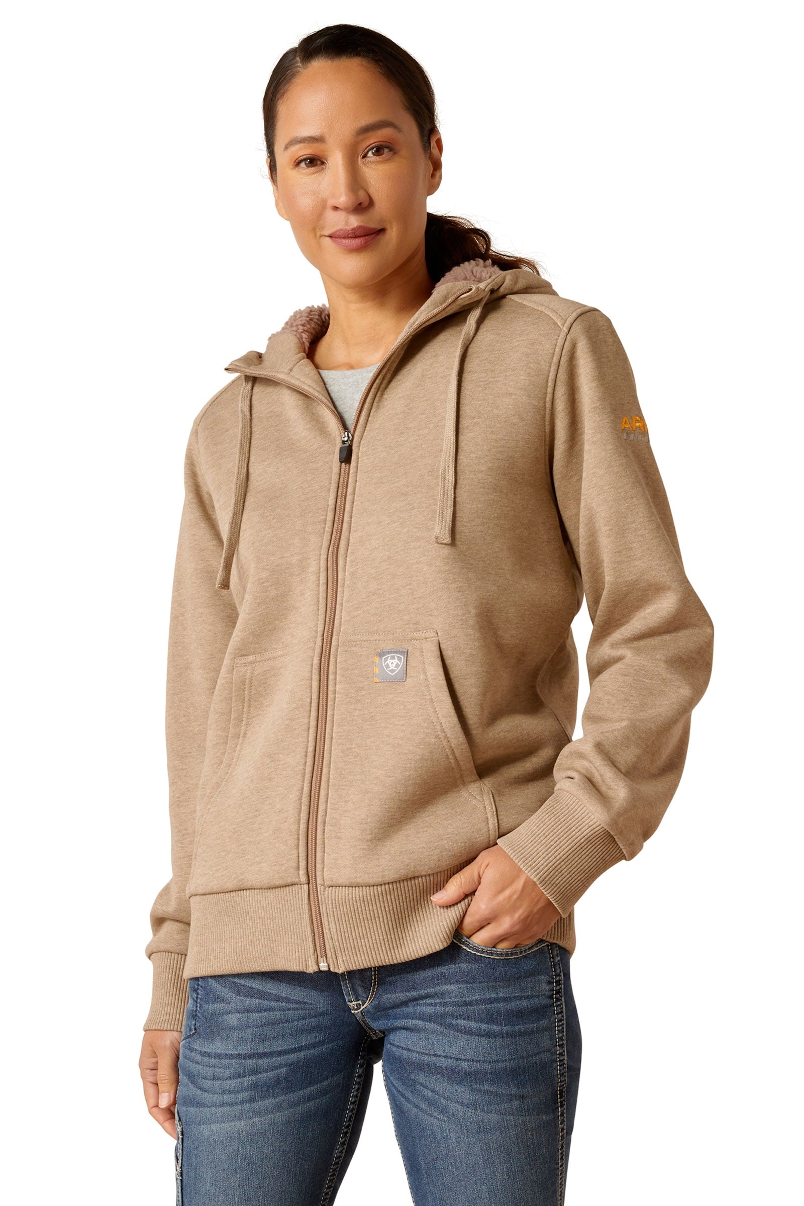 Ariat Rebar All-Weather Sherpa Felpa con zip Abbigliamento da donna