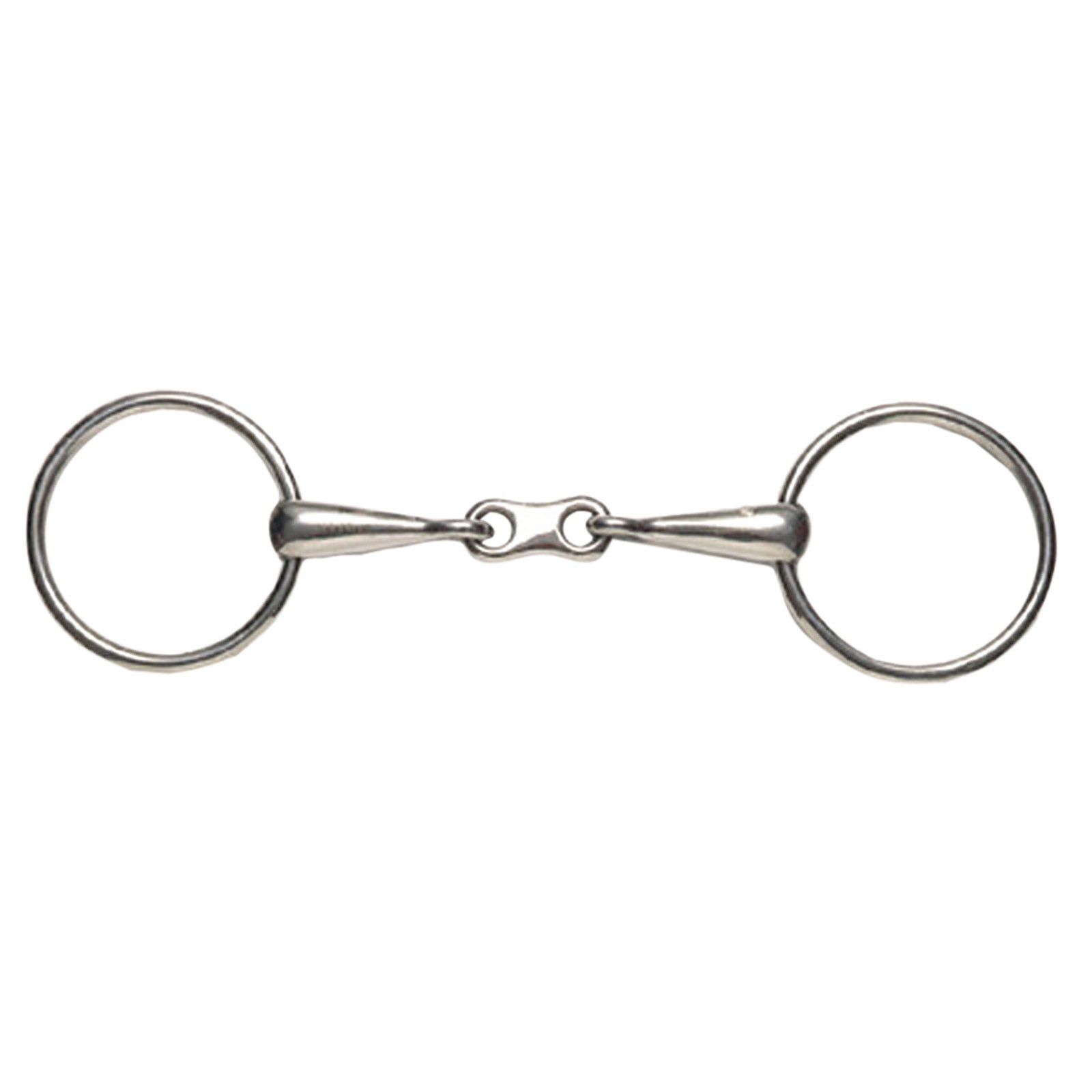 Korsteel Stainless Steel Thin Mouth French Link Loose Ring Snaffle Bit Boccaglio