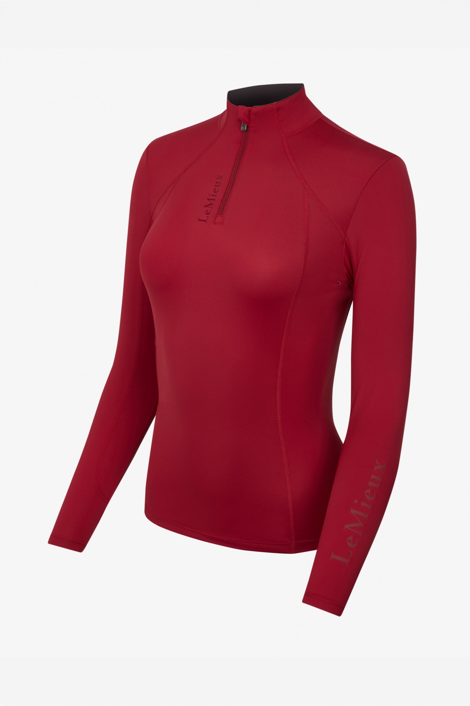 LeMieux Maglia tecnica basic con zip Abbigliamento da donna