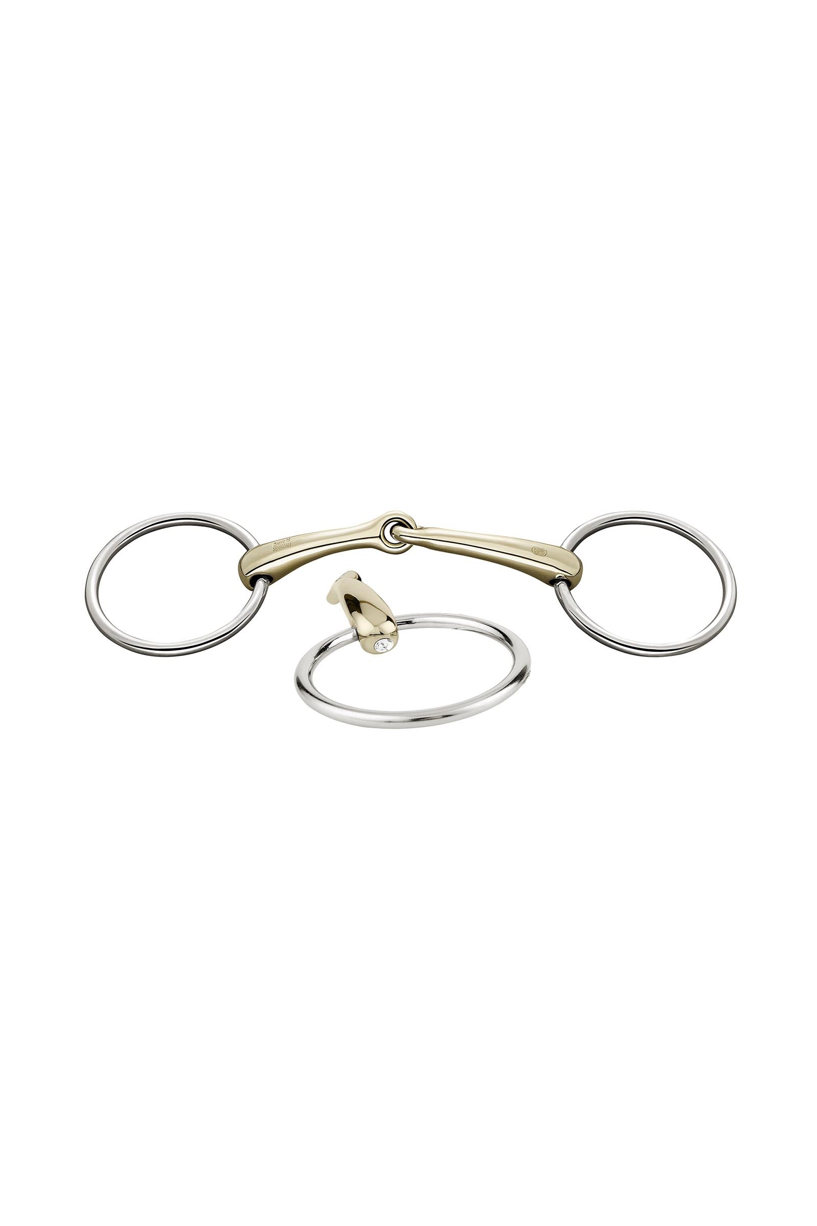 Sprenger Dynamic RS morso ad anelli liberi, snodo singolo, 16 mm, Sensogan, con cristalli Boccaglio
