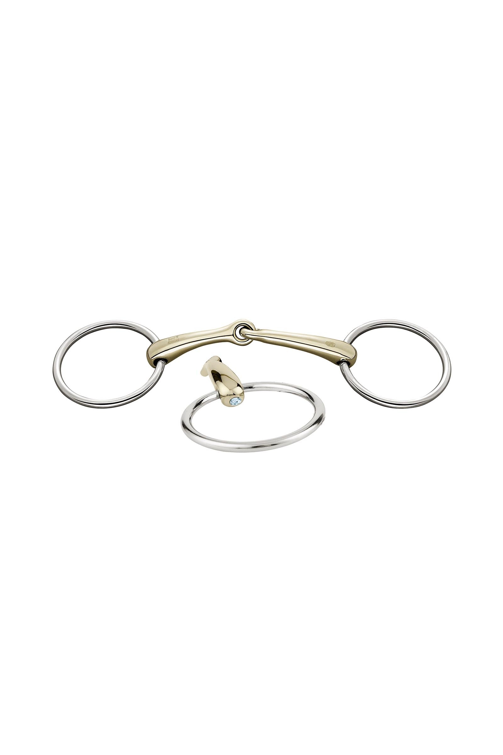 Sprenger Dynamic RS morso ad anelli liberi, snodo singolo, 16 mm, Sensogan, con cristalli Boccaglio