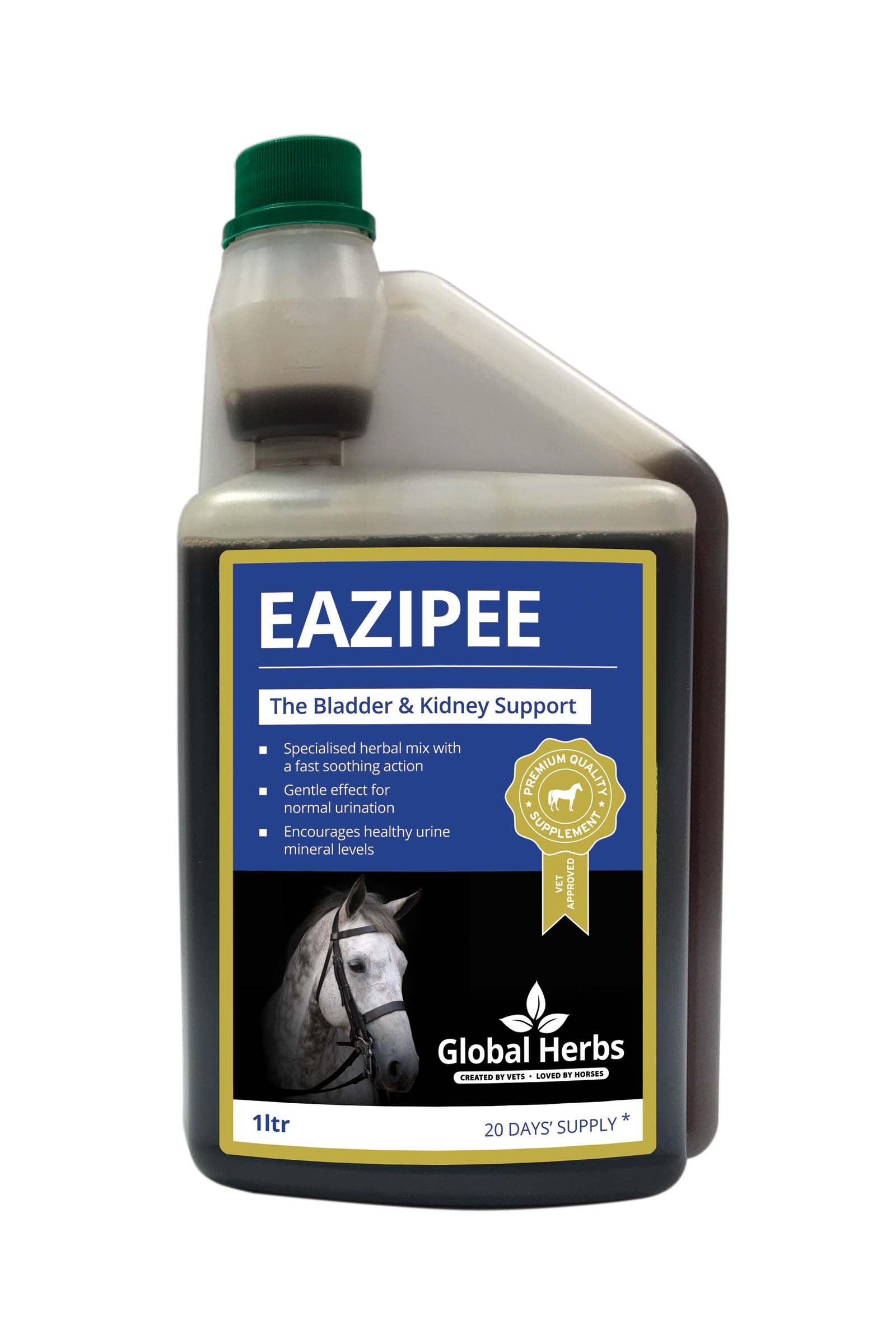 Global Herbs EaziPee Liquido 1L Horse Feed & Nutrition