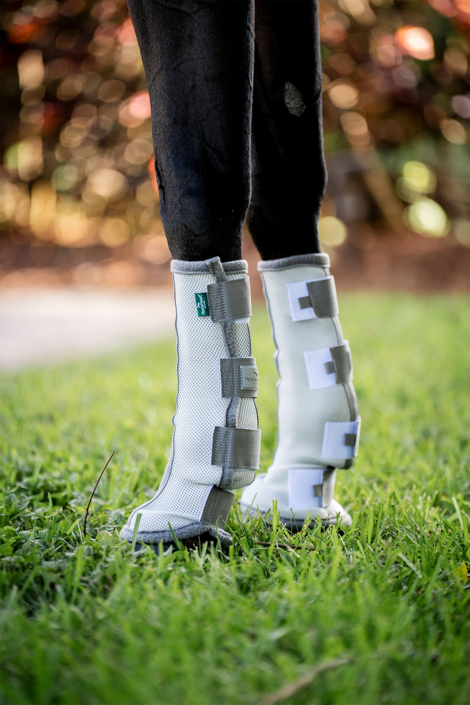 Horseware Fly Boots - set di 2 Leg Protection & Hoof Protection for Horses