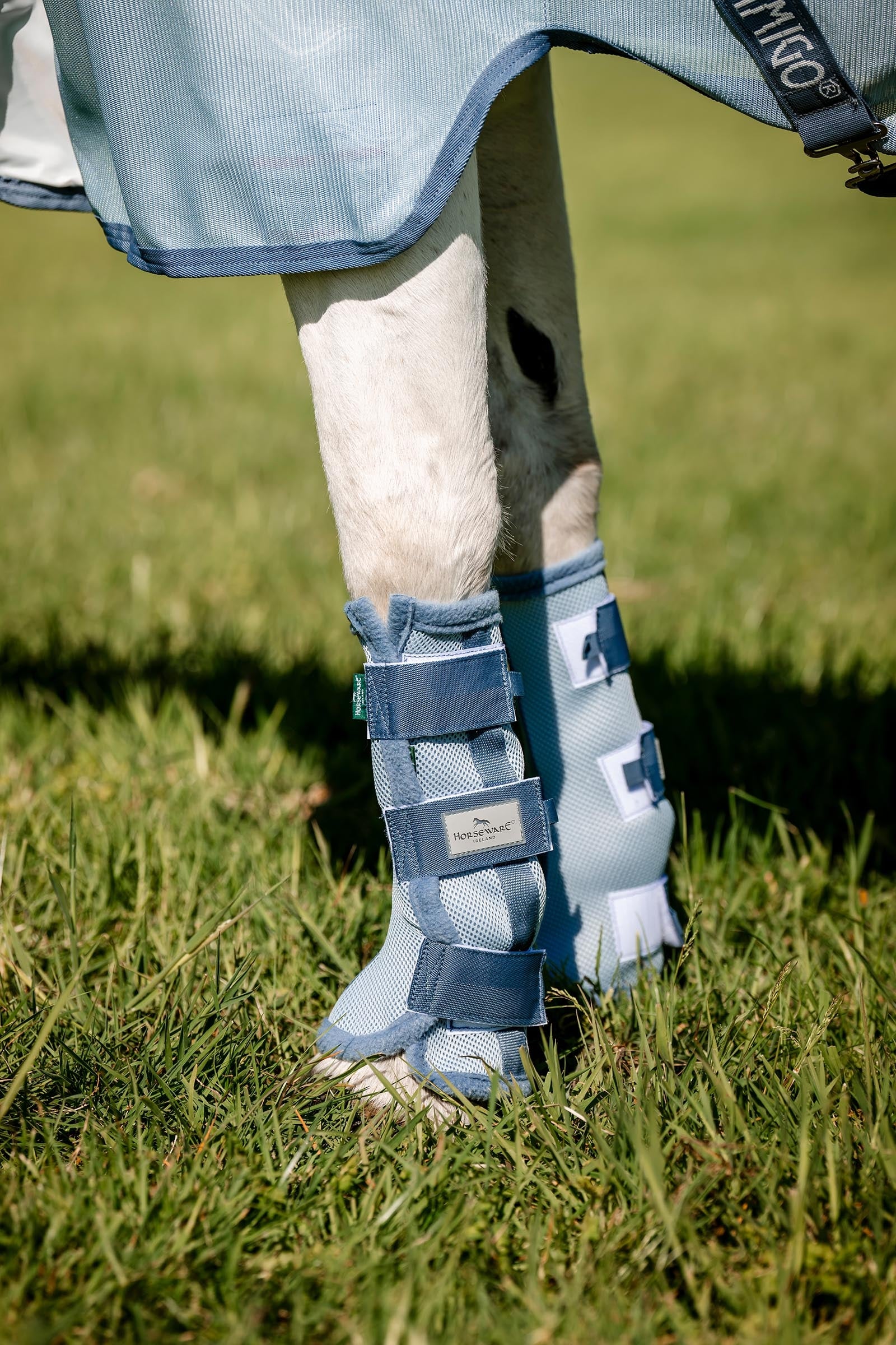 Horseware Fly Boots - set di 2 Leg Protection & Hoof Protection for Horses