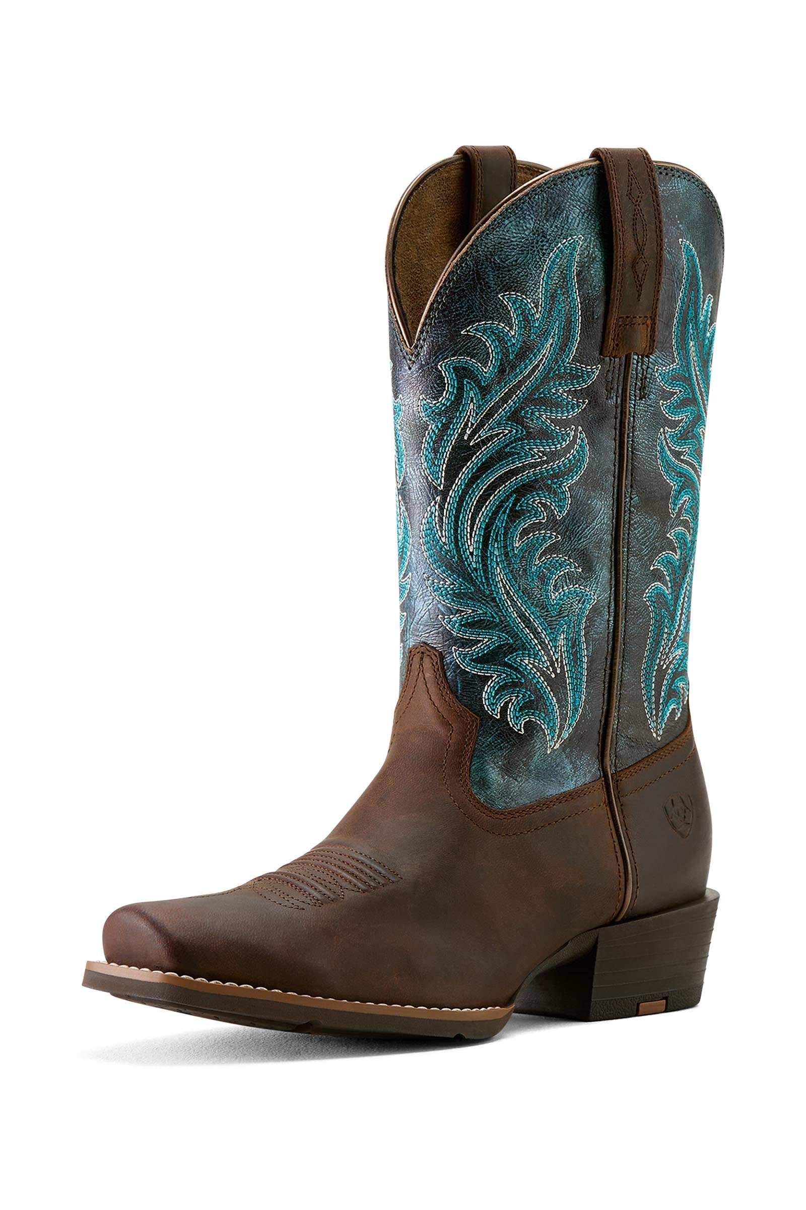 Ariat Round Up Narrow Cutter Toe stivali western da donna Calzature