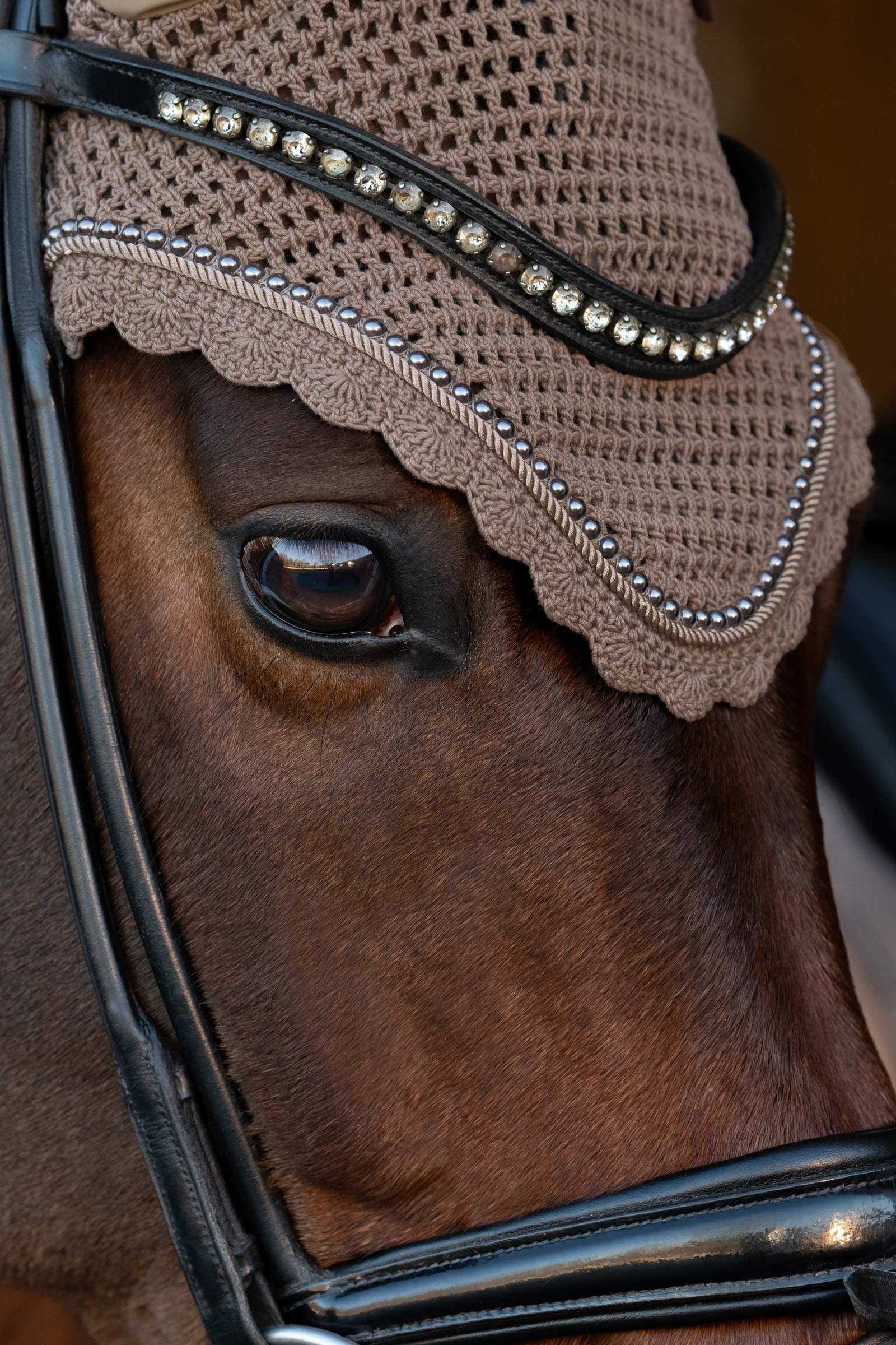 Eskadron Platinum 25 Pearls Fly Hood Saddle Pads