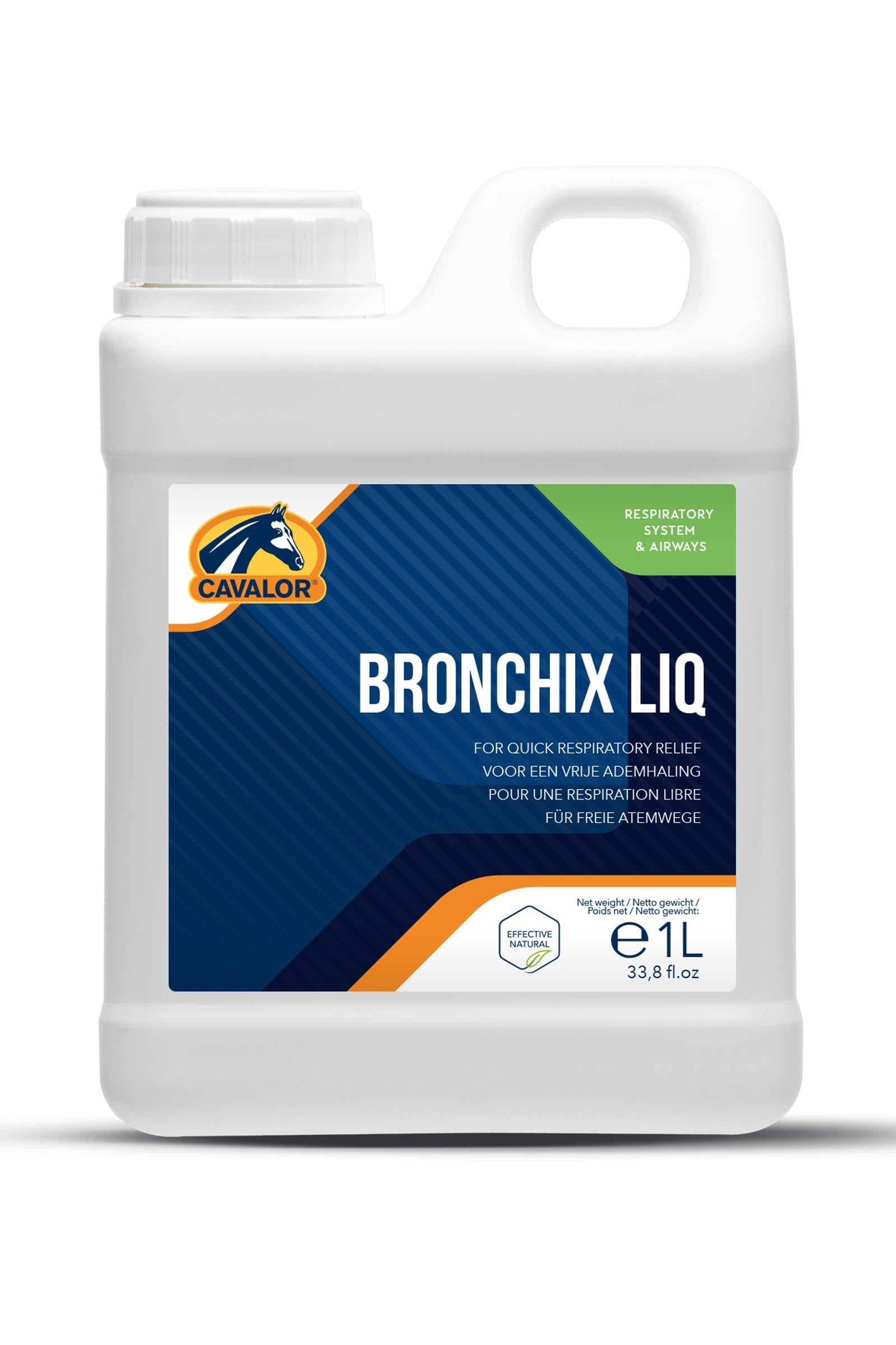 Cavalor Bronchix Pulmo Liquid, Integratore per sistema respiratorio, 1 l Horse Feed & Nutrition