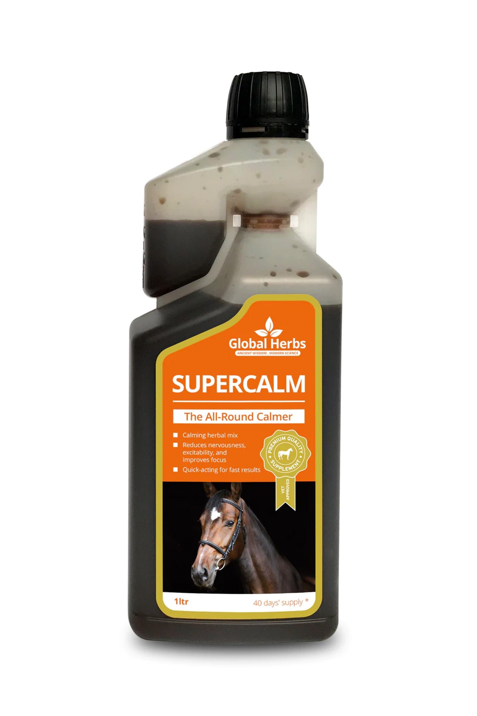 Global Herbs Liquido Super Calmo 1L Horse Feed & Nutrition