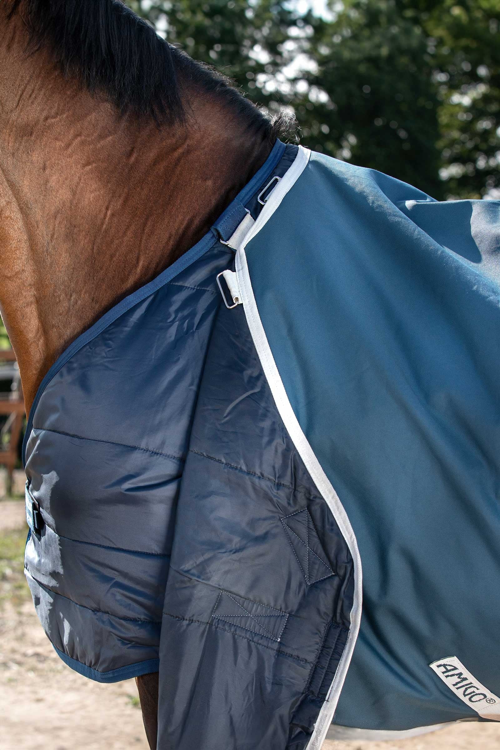 Horseware Amigo AmEco 12 Plus Turnout Rug With Detachable Neck, 0 g Horse Rugs