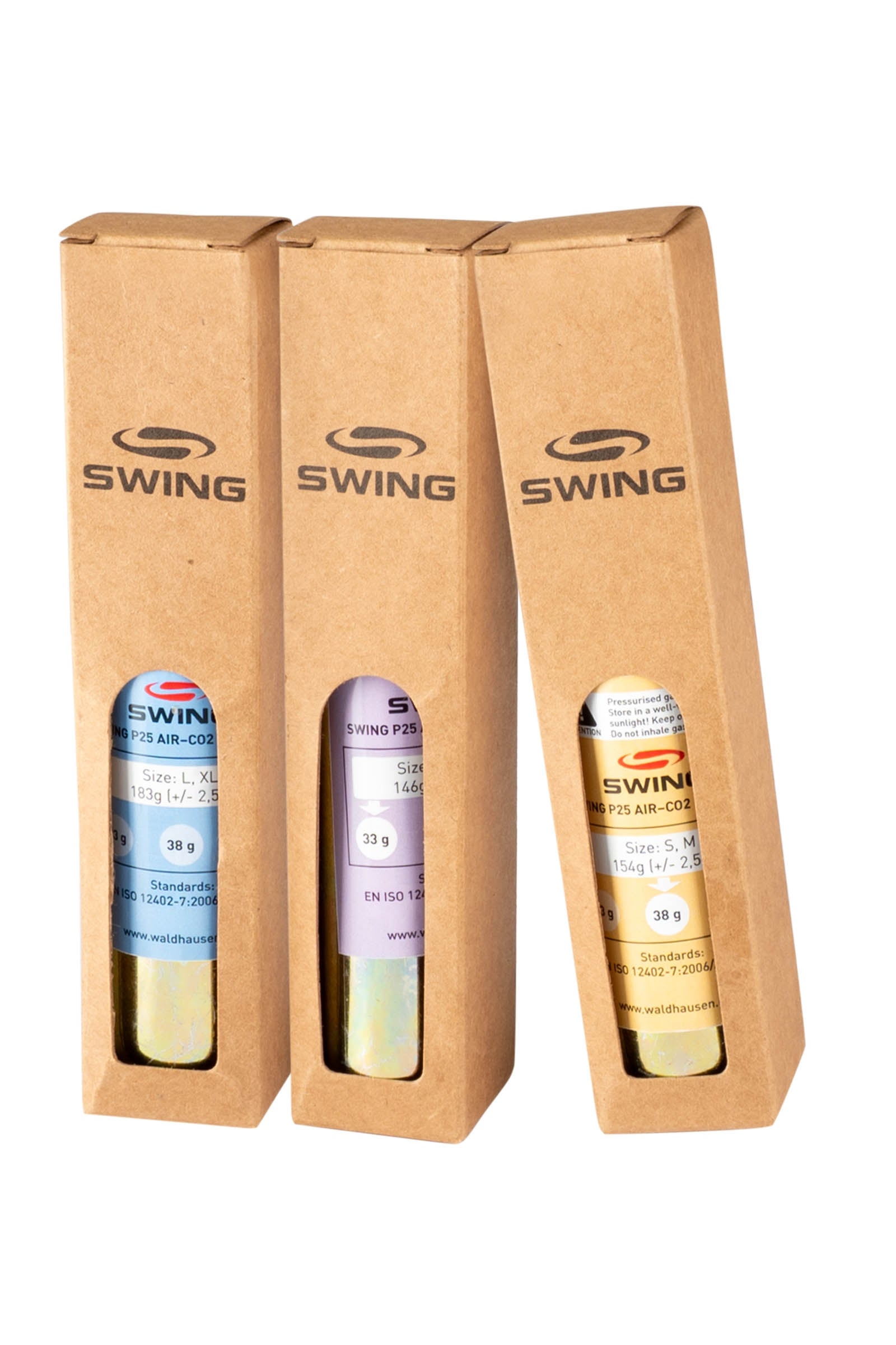 SWING Cartridge CO2 for SWING P25 AIR, XXS, XS, 33g Attrezzatura di sicurezza