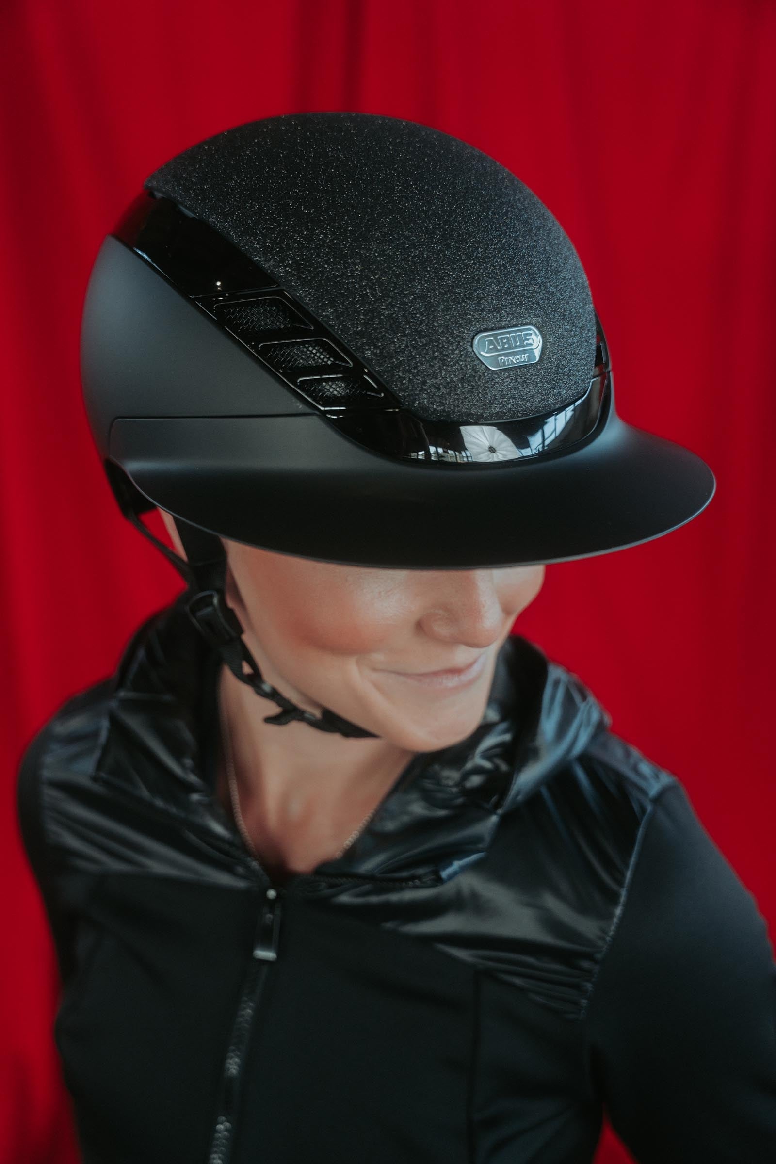 Abus Airluxe Supreme Glam Long Visor Riding Helmet Safety Equipment