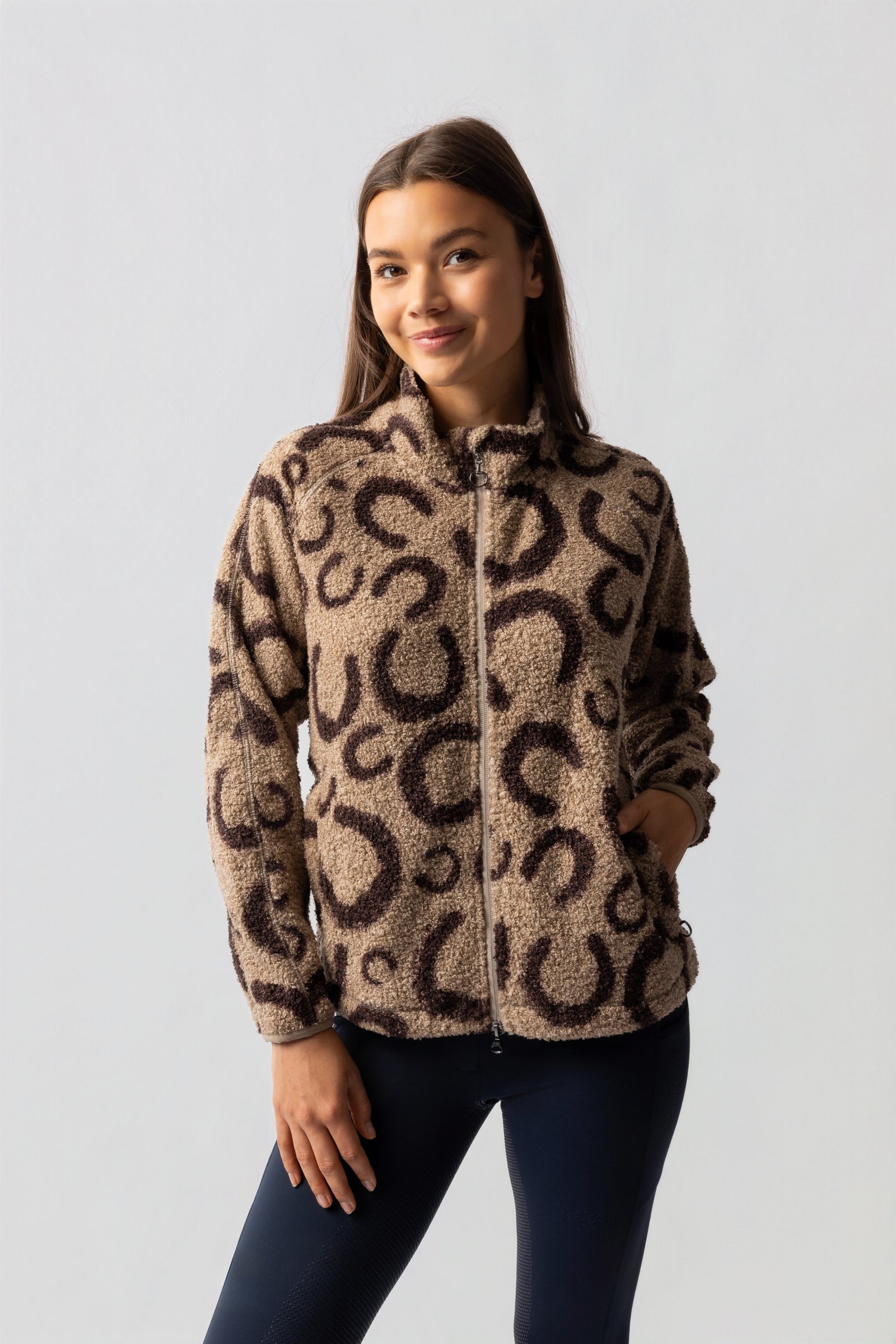 Horze Ariana Giacca in Teddyfleece da donna Abbigliamento da donna