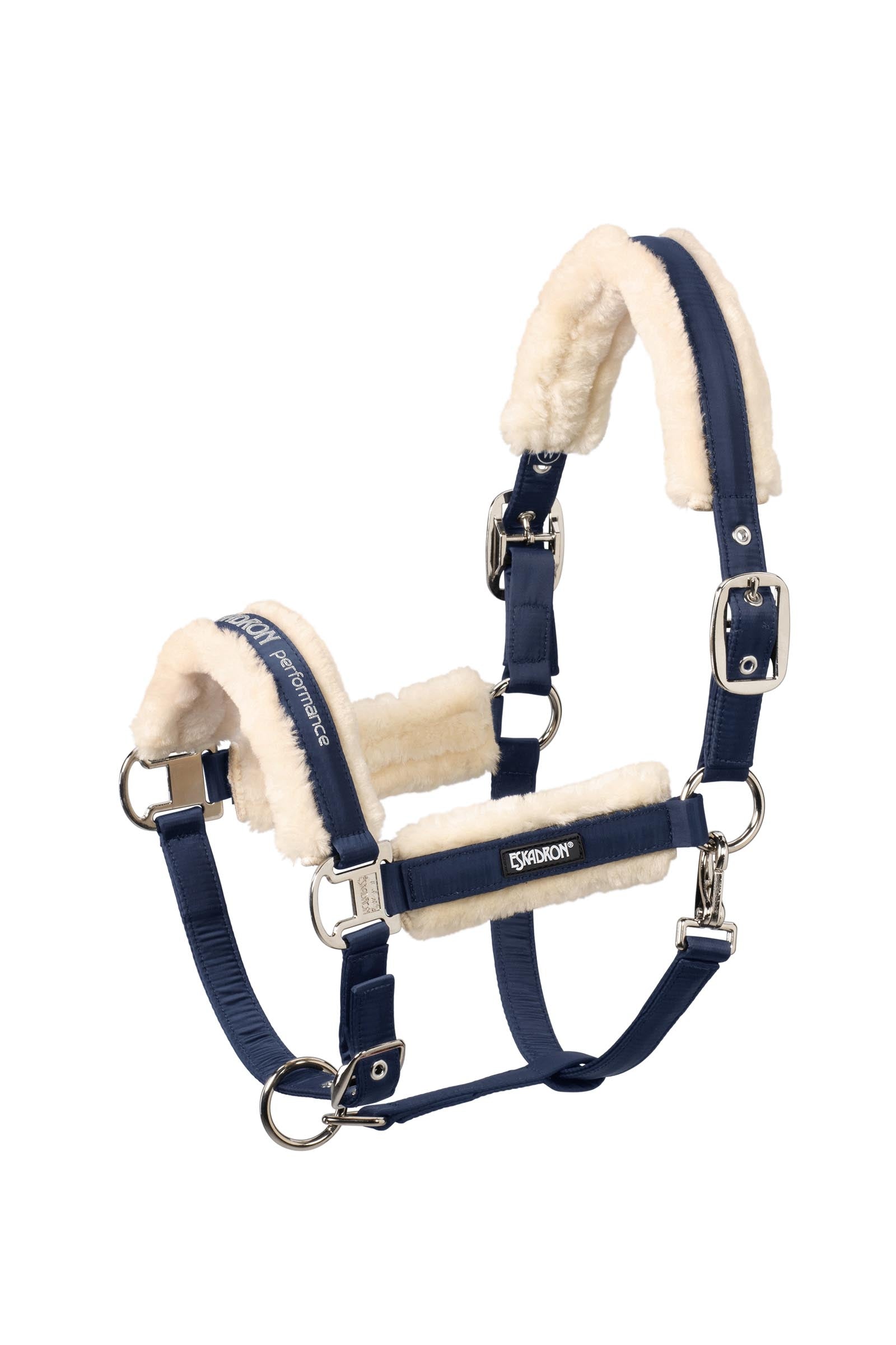 Eskadron Faux Fur Halter Double Pin Protezione antimosche per cavalli