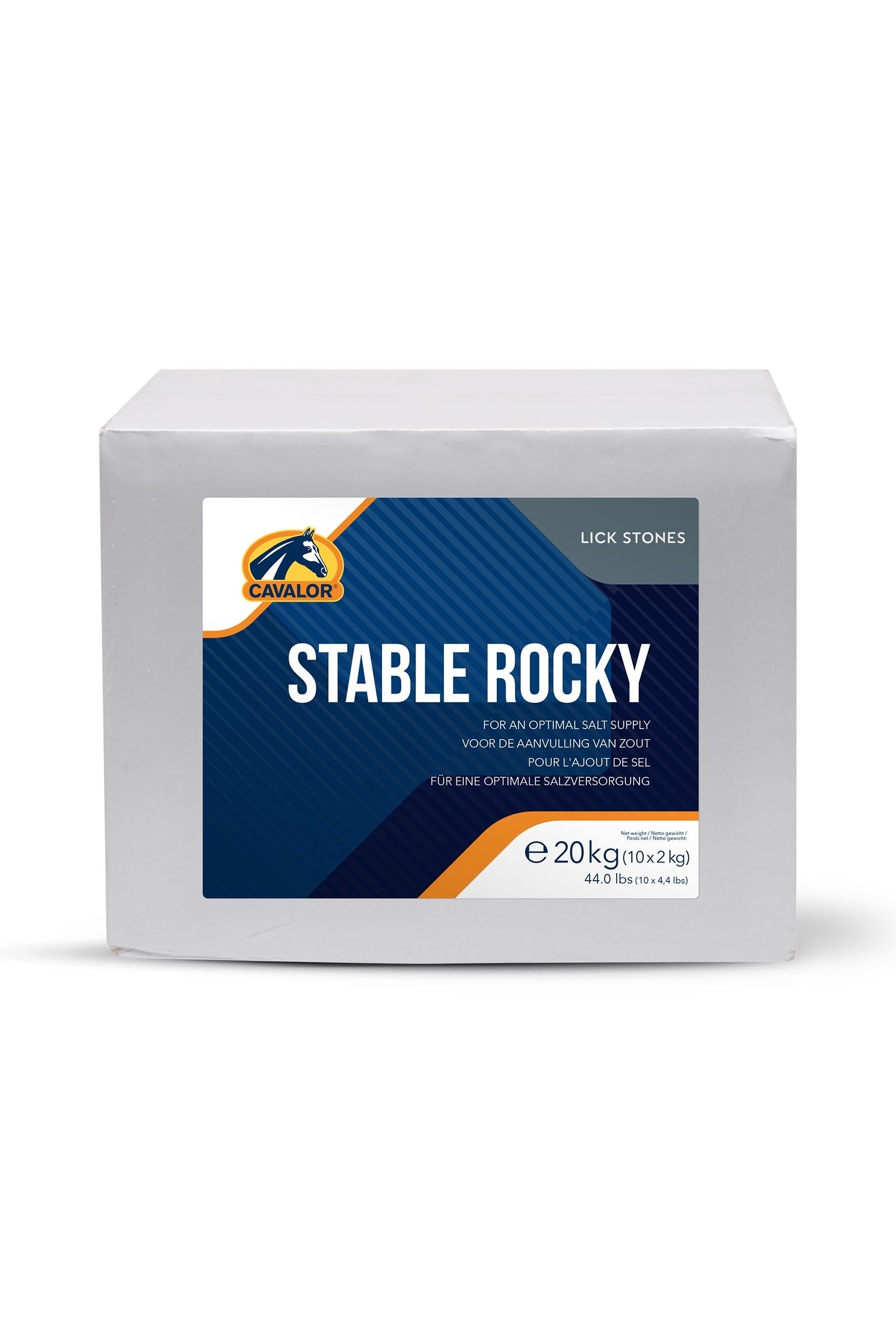 Cavalor Stable Rocky, Integratore di sali, 10 x2 kg Horse Feed & Nutrition
