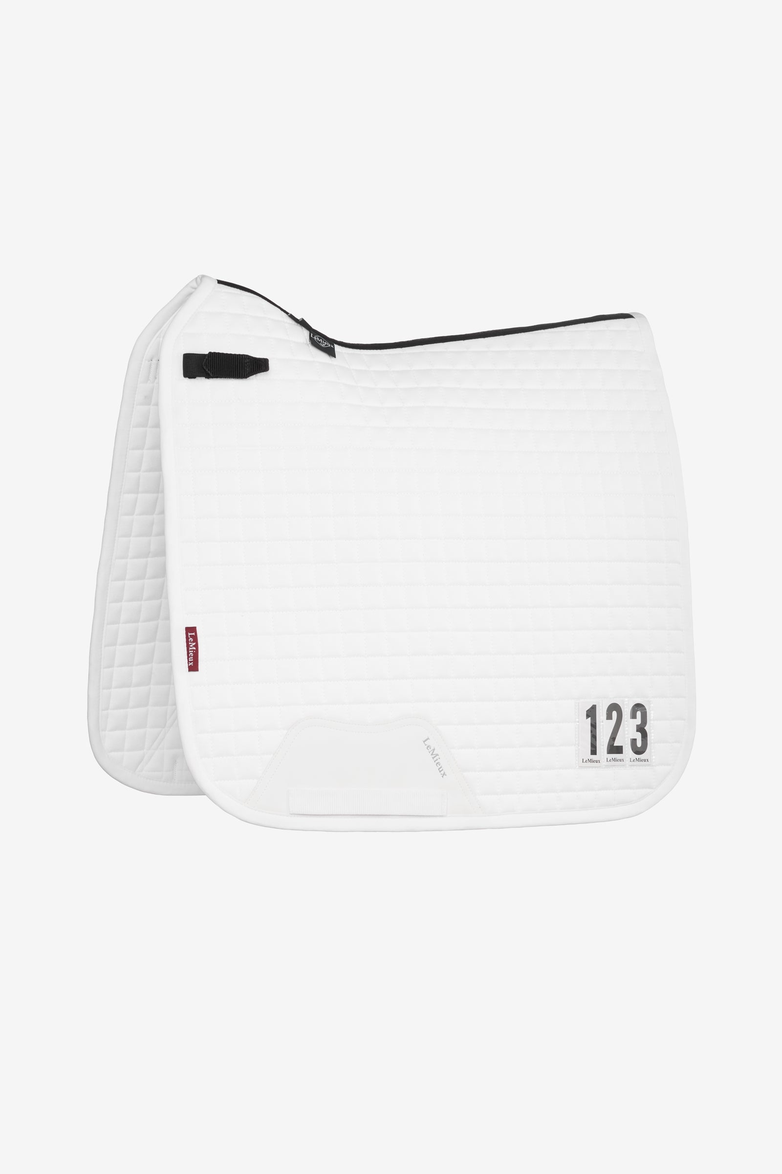 LeMieux Cotton Dressage Competition Square Saddle Pad Sottosella