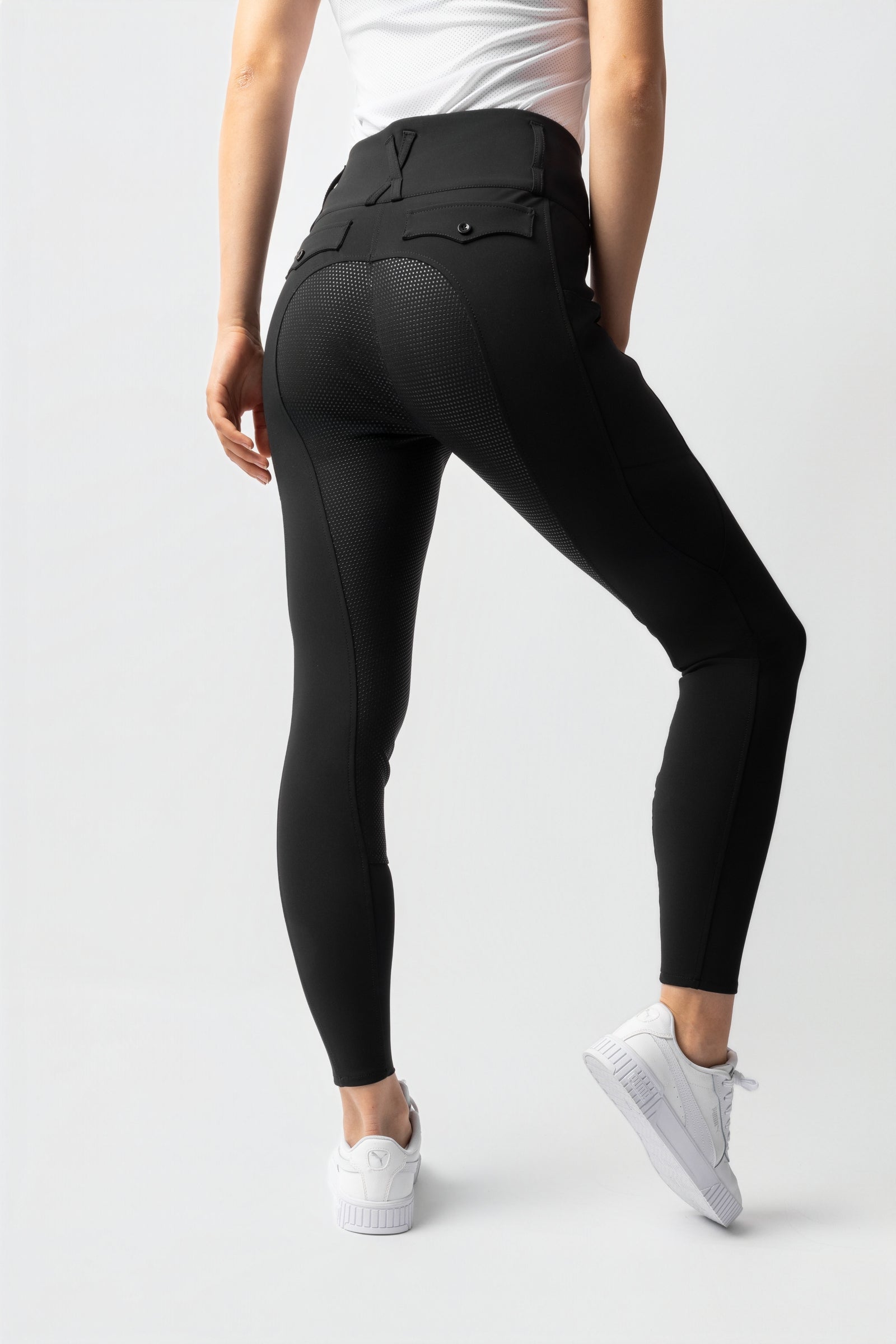 Horze Leonie pantaloni da equitazione donna con full seat in silicone UPF 40+ Womens Breeches