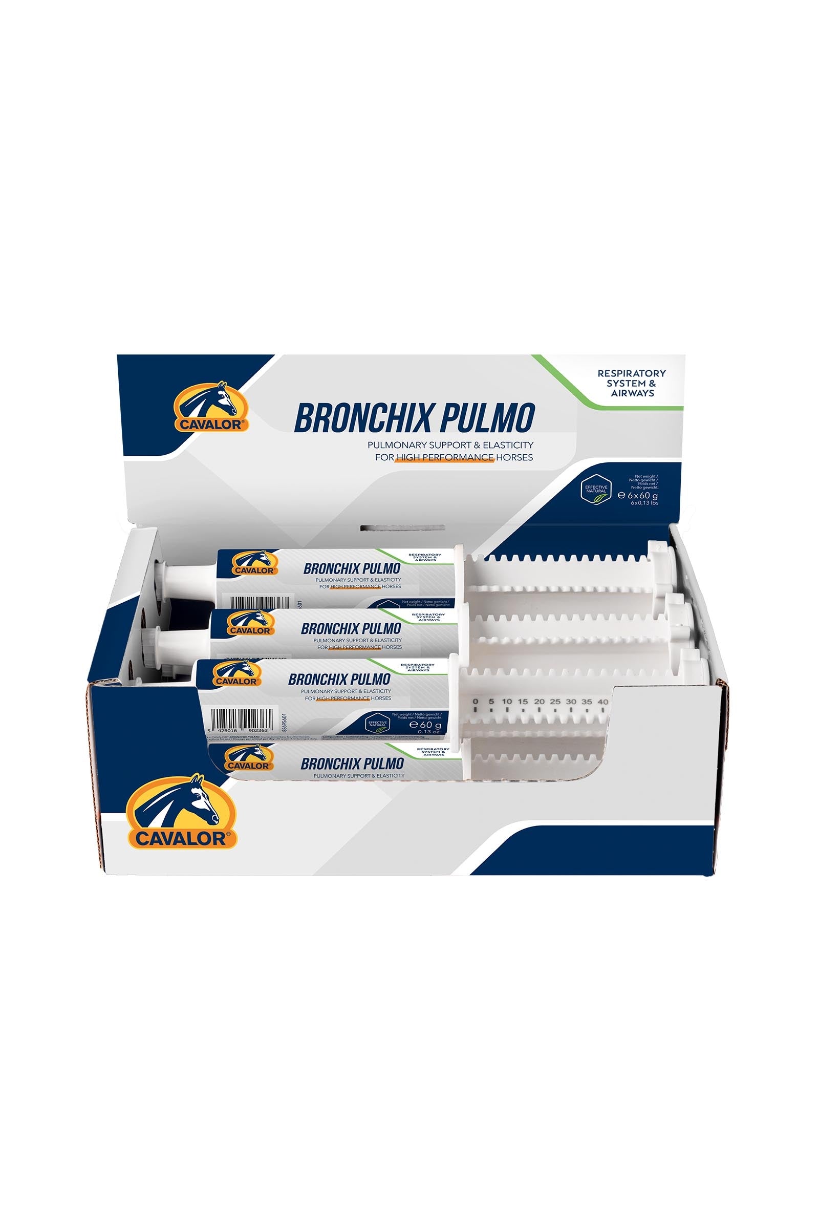 Cavalor Bronchix Pulmo Paste, vie respiratorie, 6 x 60 g Horse Feed & Nutrition