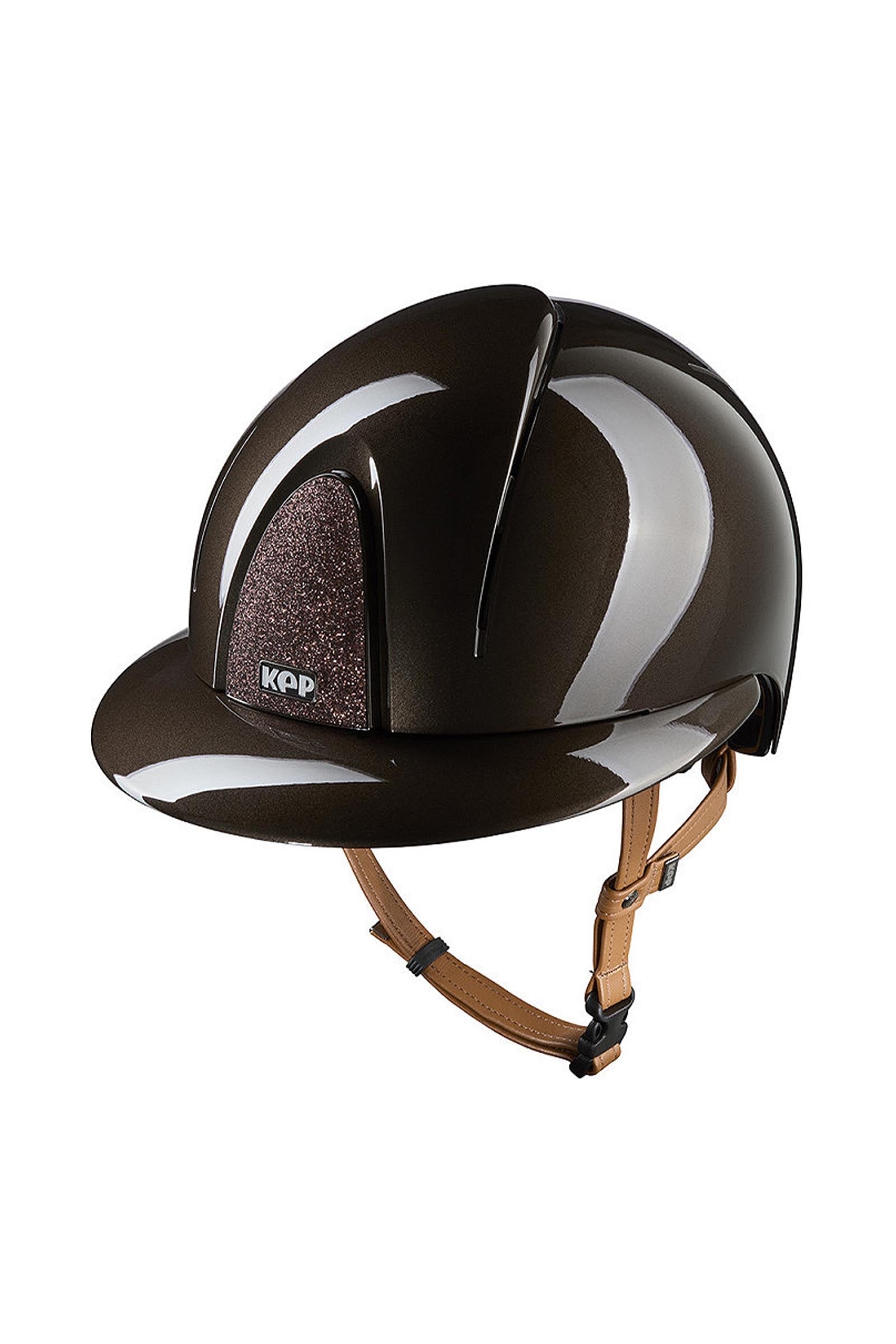 KEP Helmets KEP NOVA ABS Metal Polish/Beige/Star Polo Riding Helmet Attrezzatura di sicurezza