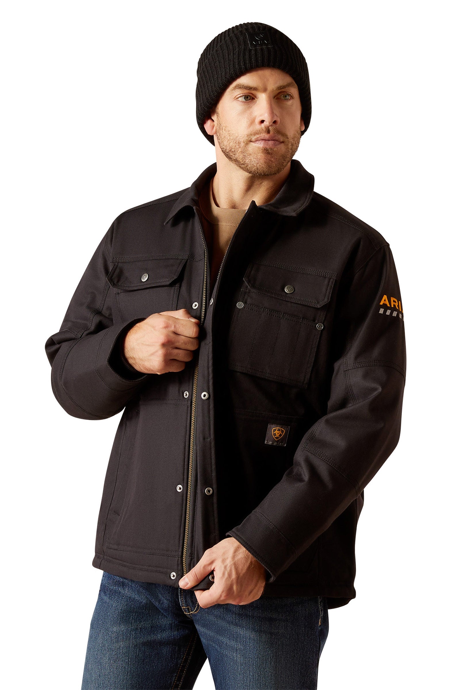 Ariat Rebar DuraCanvas Sherpa-Lined Cappotto uomo Abbigliamento da uomo