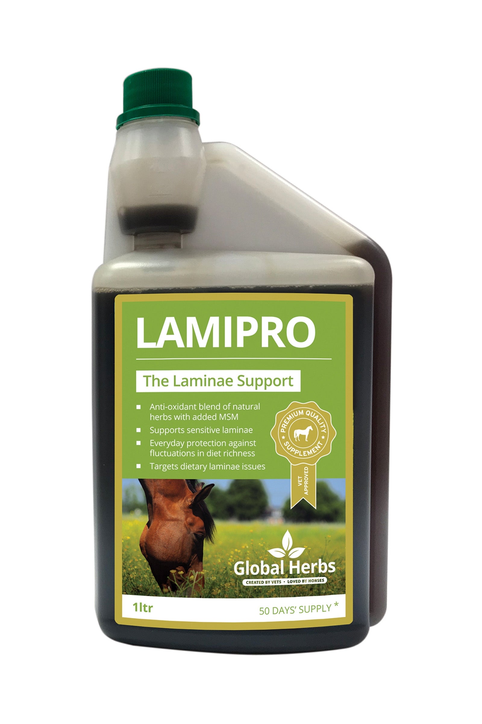 Global Herbs Integratore LamiPro 1LTR Horse Feed & Nutrition