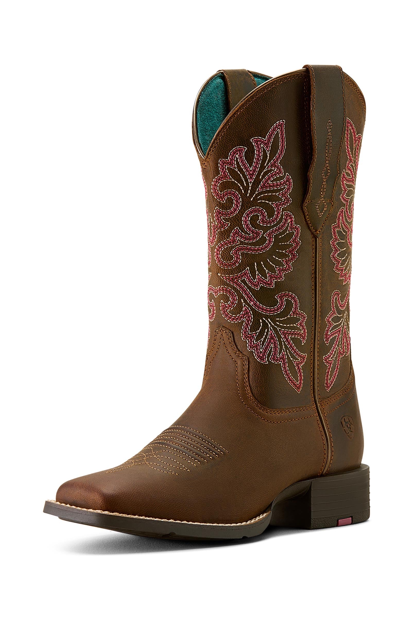 Ariat Round Up Wide Square Toe stivali western da donna Calzature