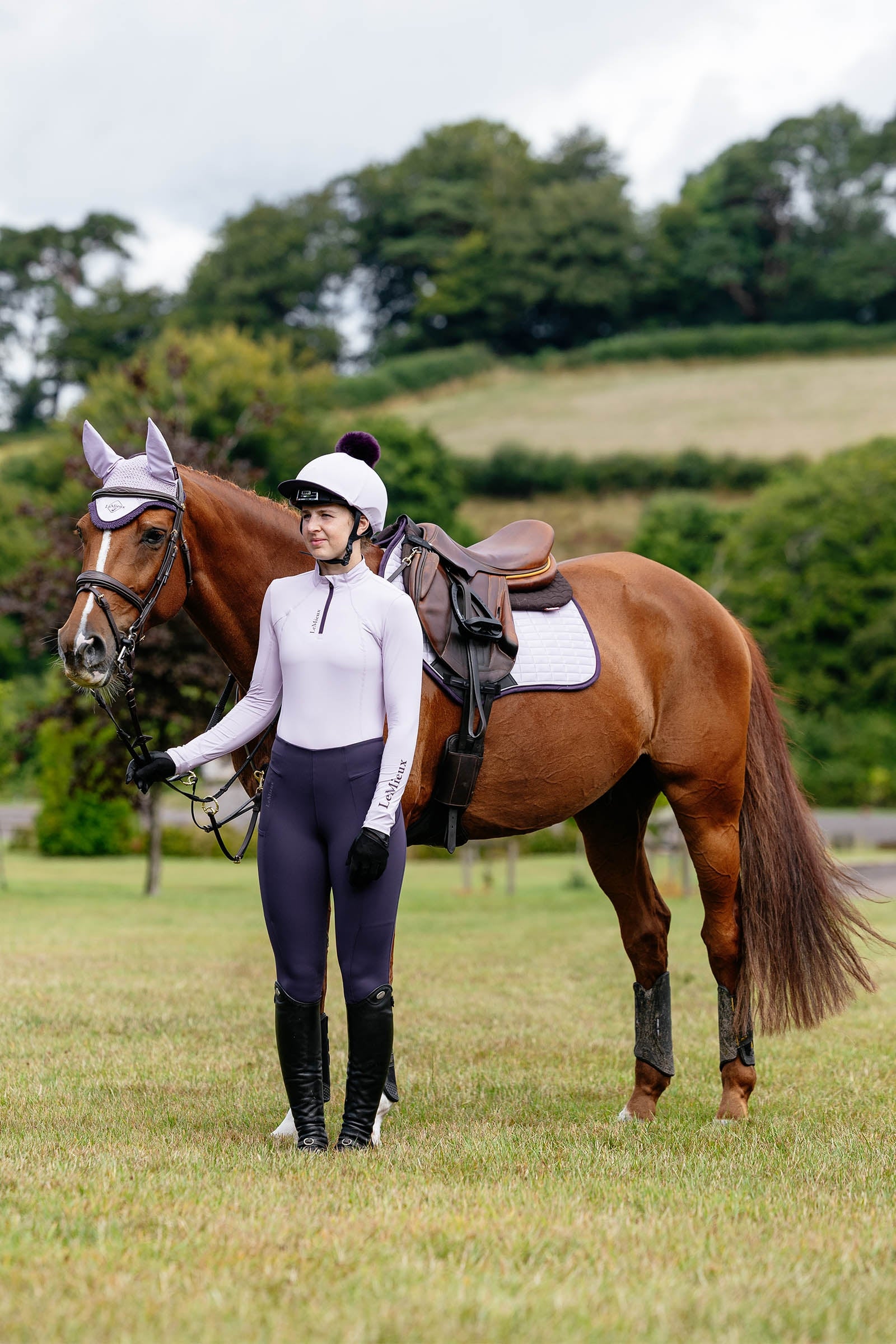 LeMieux Suede Square Close Contact Saddle Pad Saddle Pads