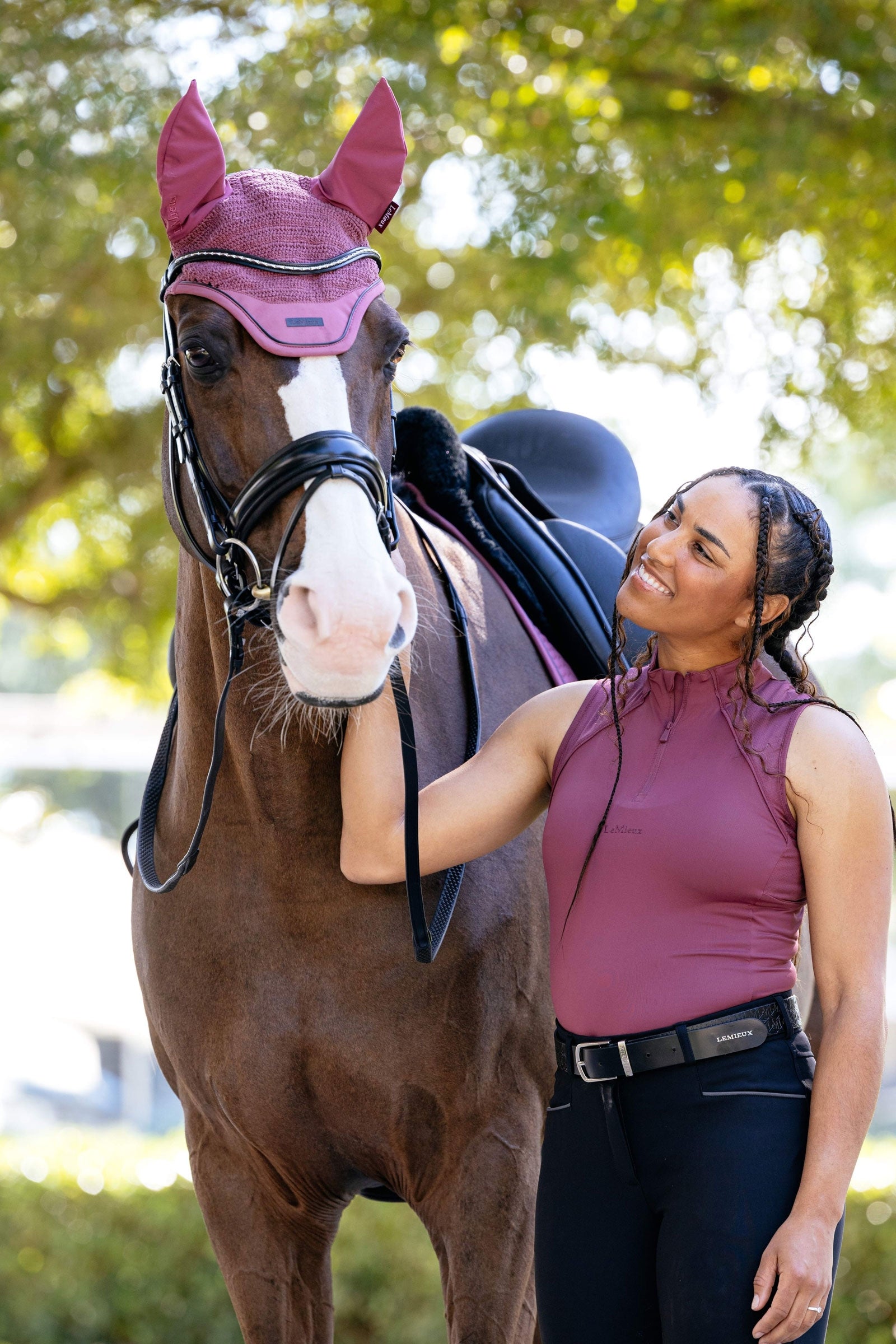 LeMieux Essence Acoustic Fly Hood Antifly Protection for Horses