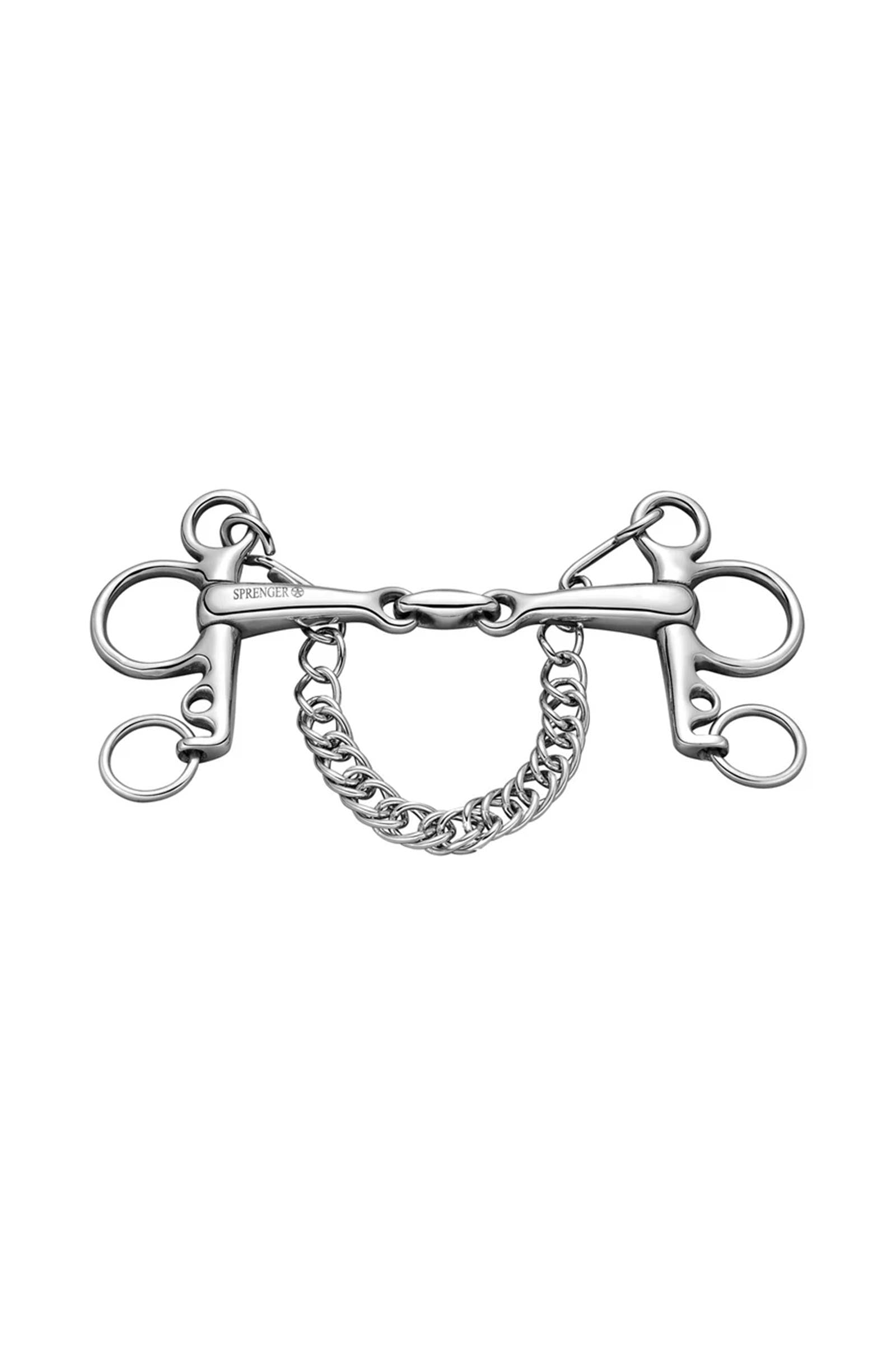 Sprenger pelham, doppio snodo, 16 mm, acciaio inox Boccaglio