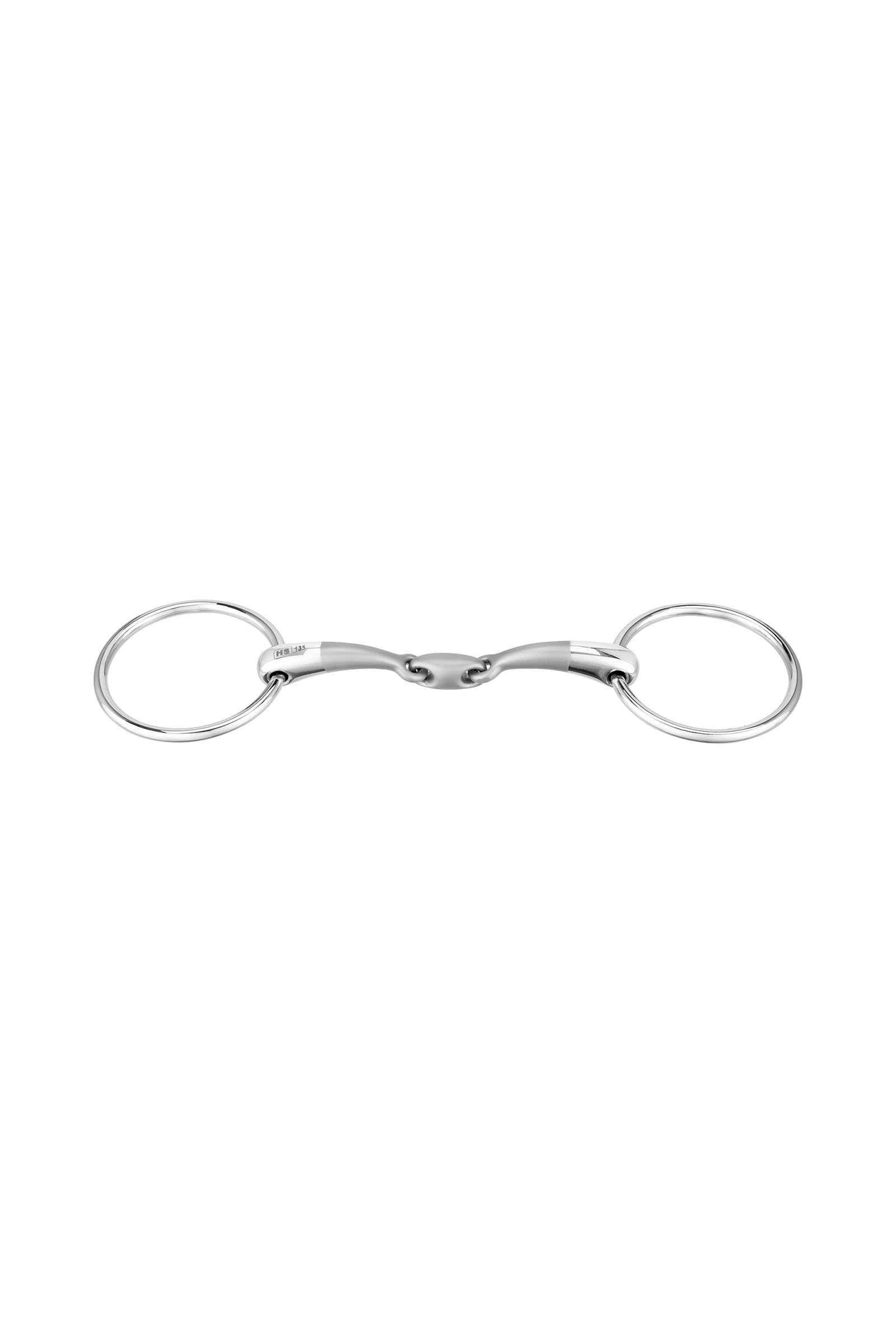 Sprenger Satinox filetto ad anelli liberi, doppio snodo, 14 mm, anello 55 mm, acciaio inox Boccaglio