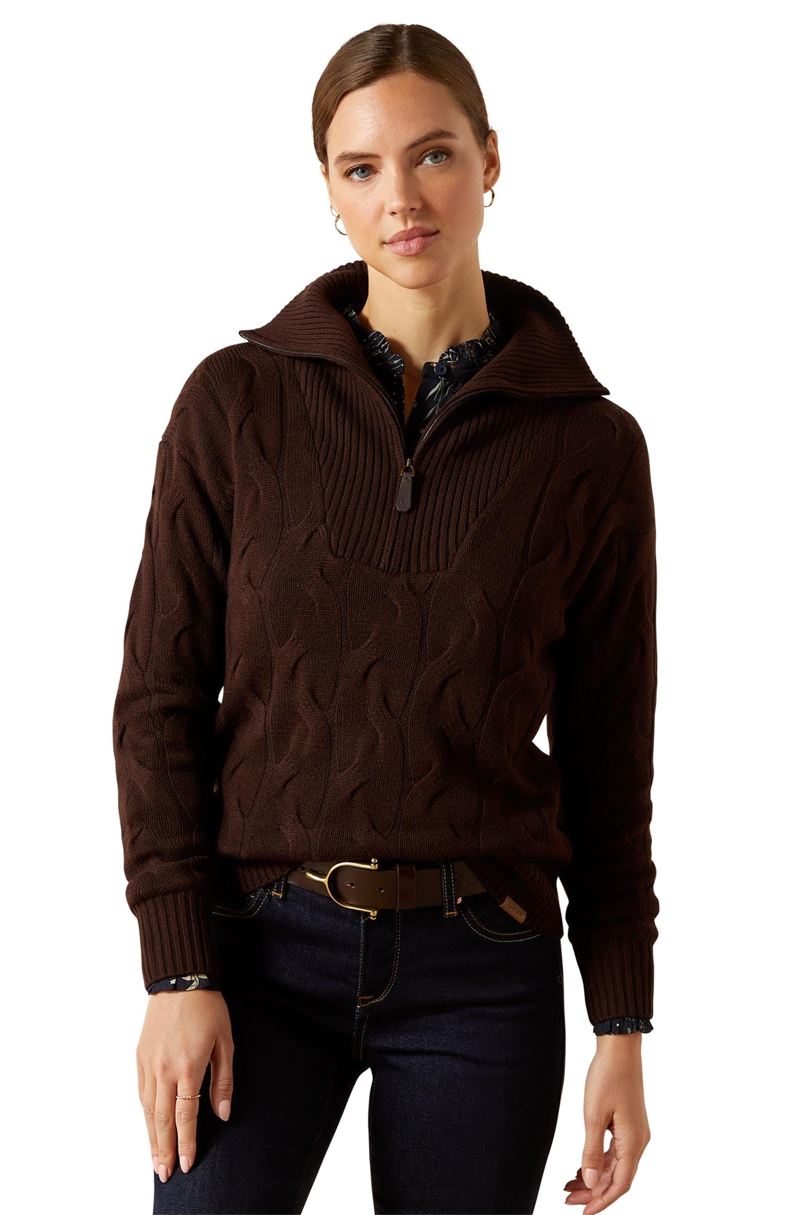 Ariat Alamere maglione da donna con mezza zip Abbigliamento da donna