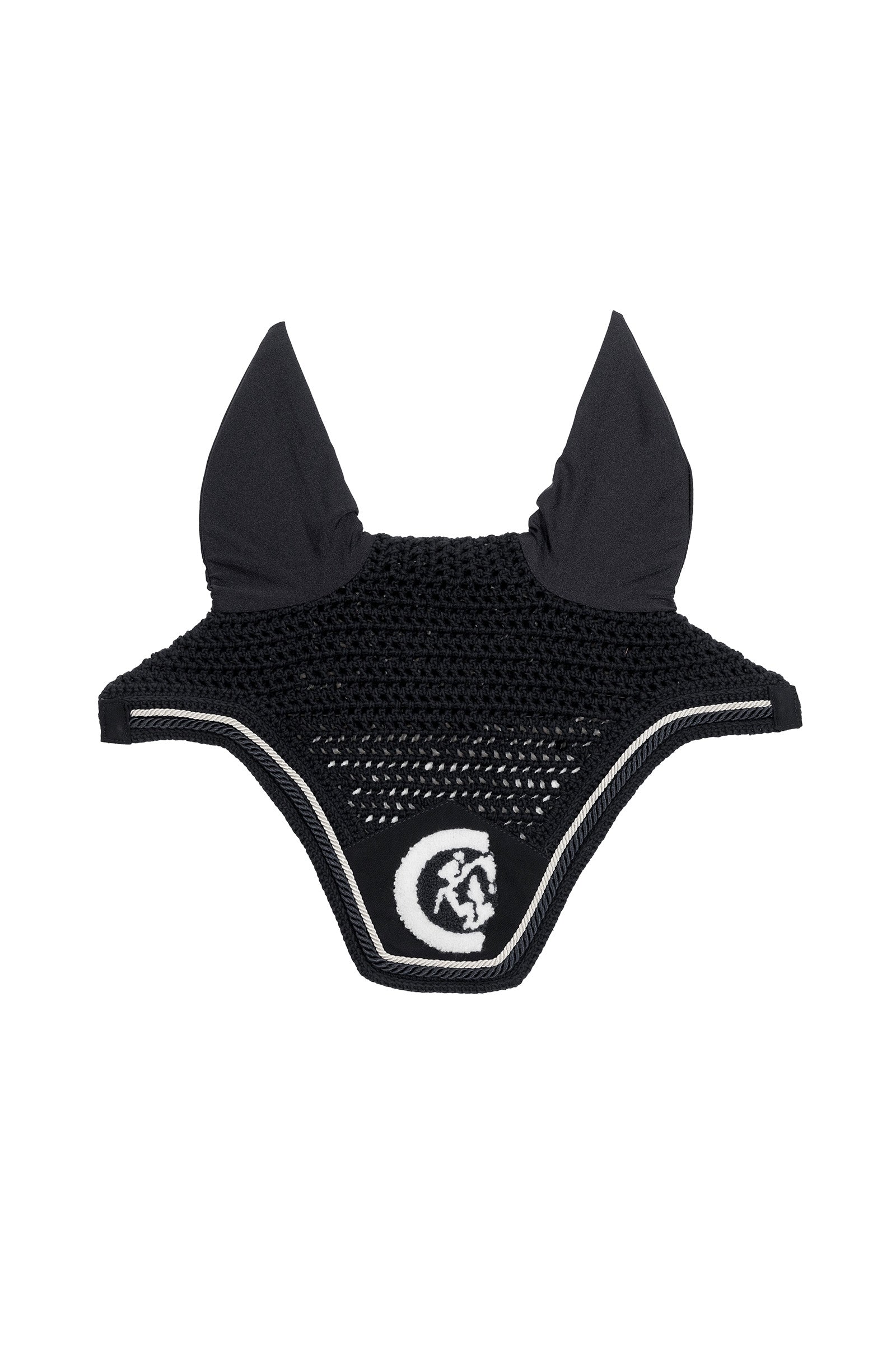 Kentucky Horsewear maschera anti-insetti Wellington 3D Logo rope Sottosella