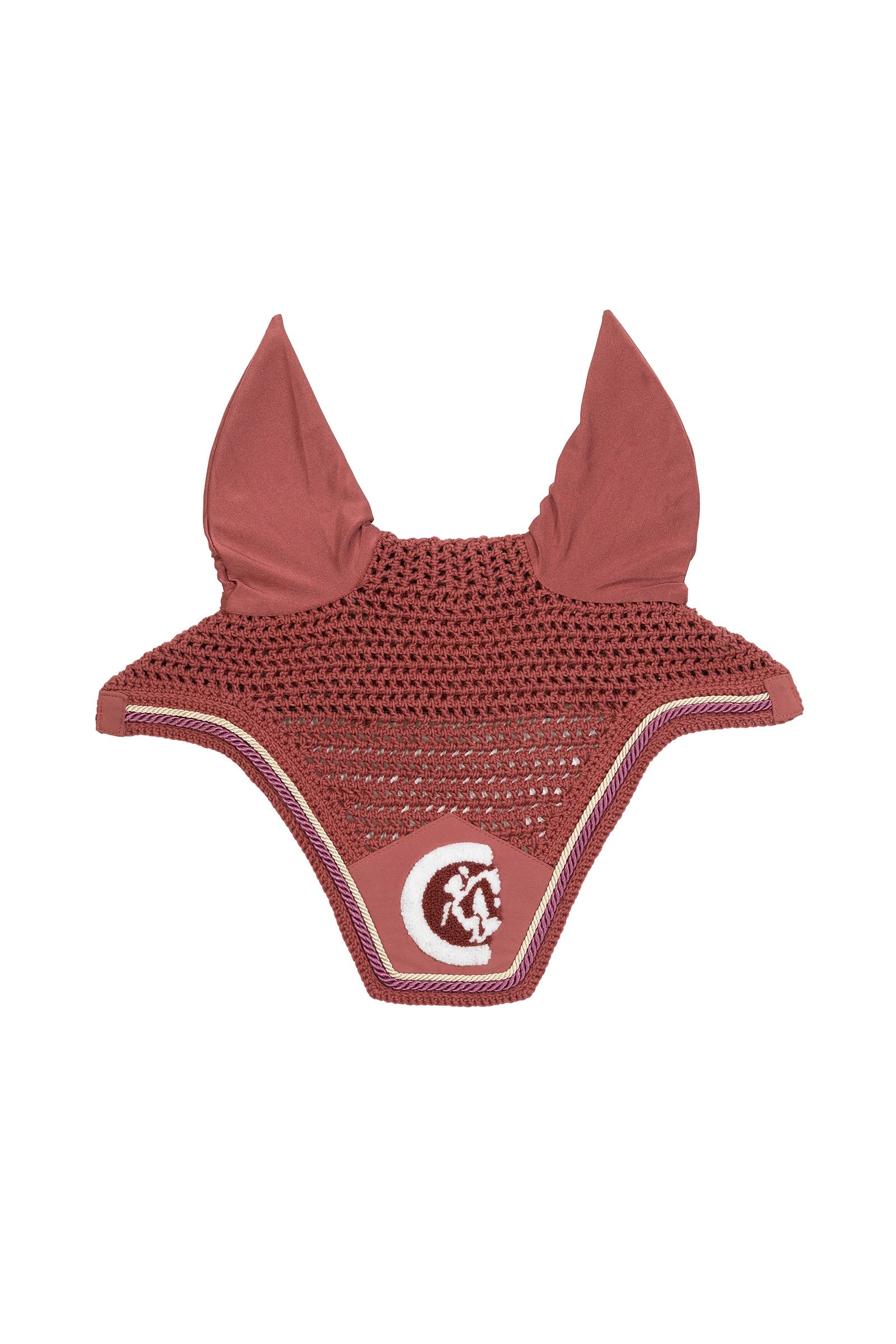 Kentucky Horsewear maschera anti-insetti Wellington 3D Logo rope Sottosella