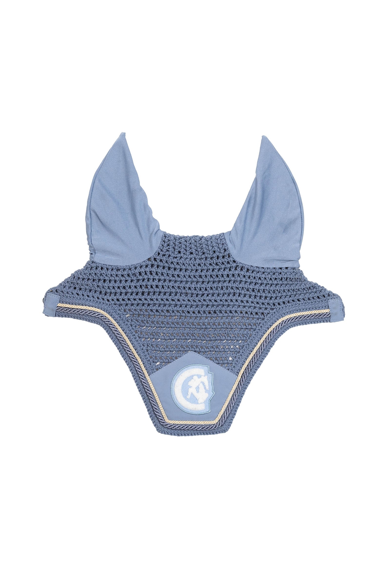 Kentucky Horsewear maschera anti-insetti Wellington 3D Logo rope Sottosella