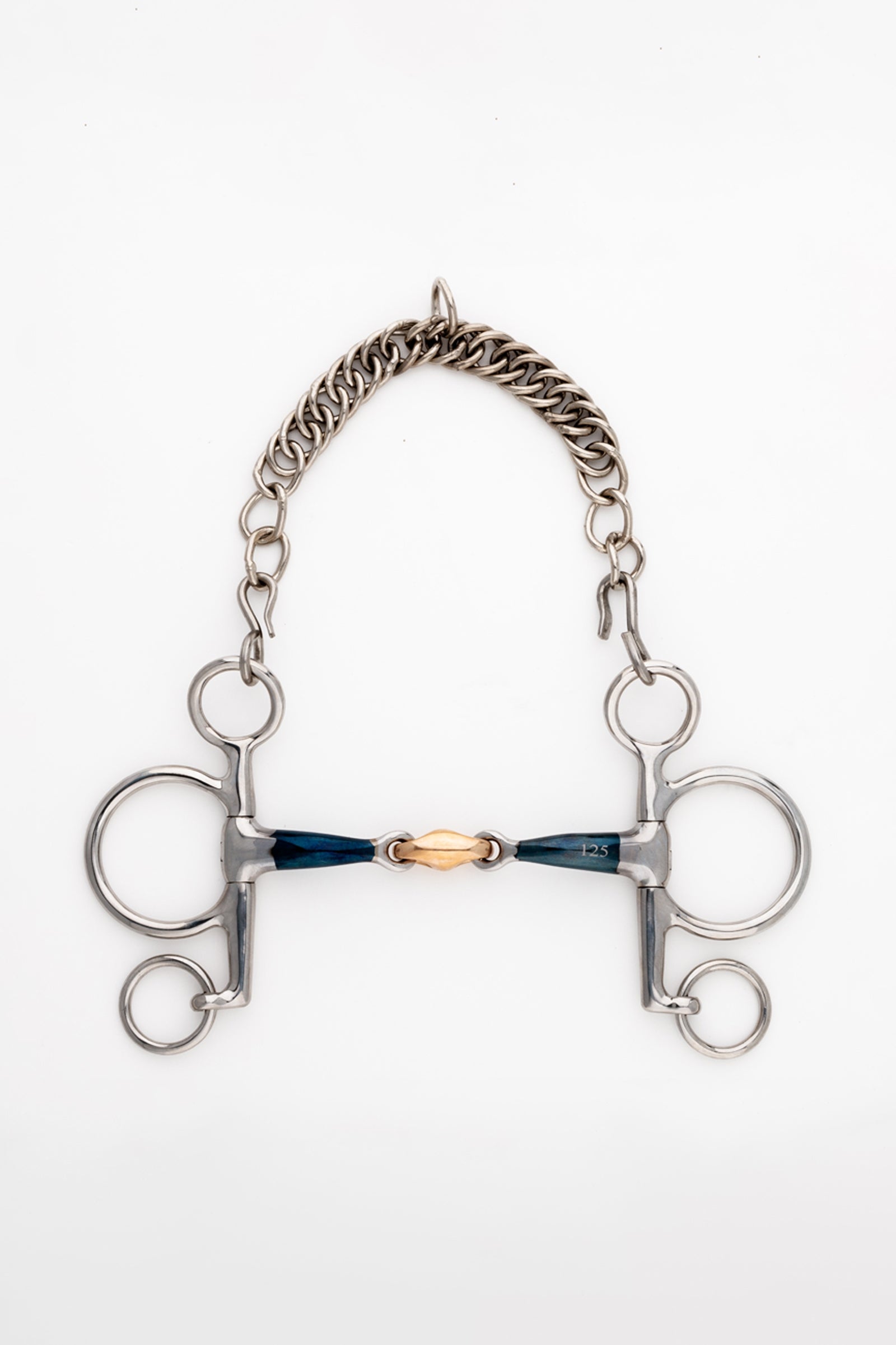 Kavalkade pelham ergonomico, doppio snodo con sistema Lock Up, corto, 14 mm Boccaglio