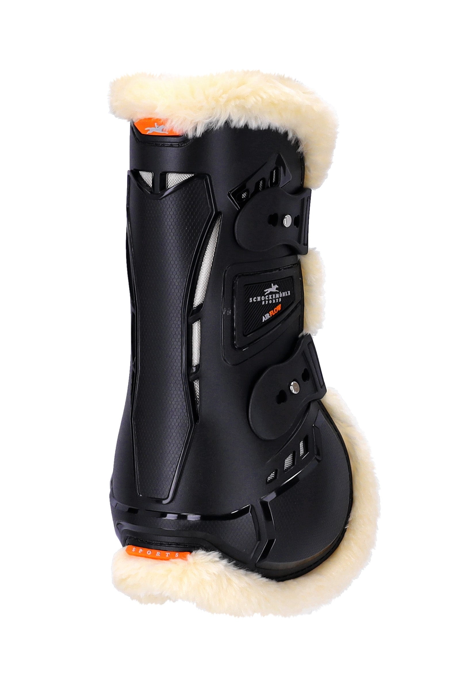 Schockemöhle Sports Air Flow Champion Paratendini con pelliccia Leg Protection & Hoof Protection for Horses