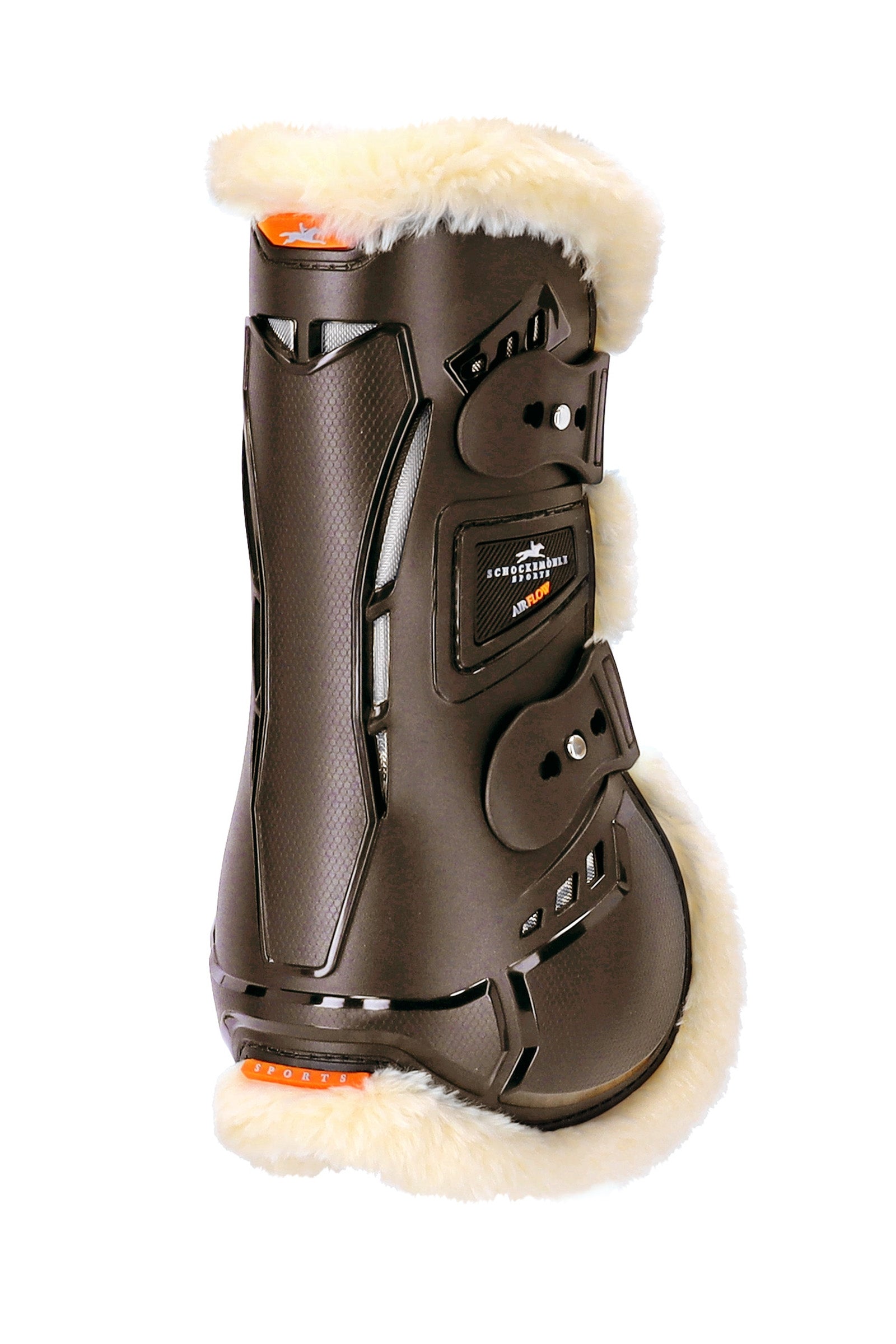 Schockemöhle Sports Air Flow Champion Paratendini con pelliccia Leg Protection & Hoof Protection for Horses