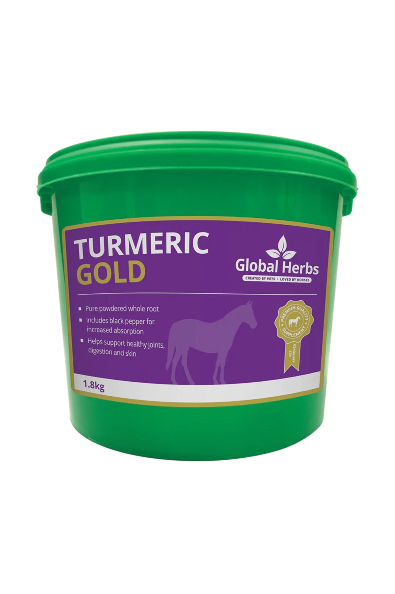 Global Herbs Curcuma Oro 1,8 kg Horse Feed & Nutrition