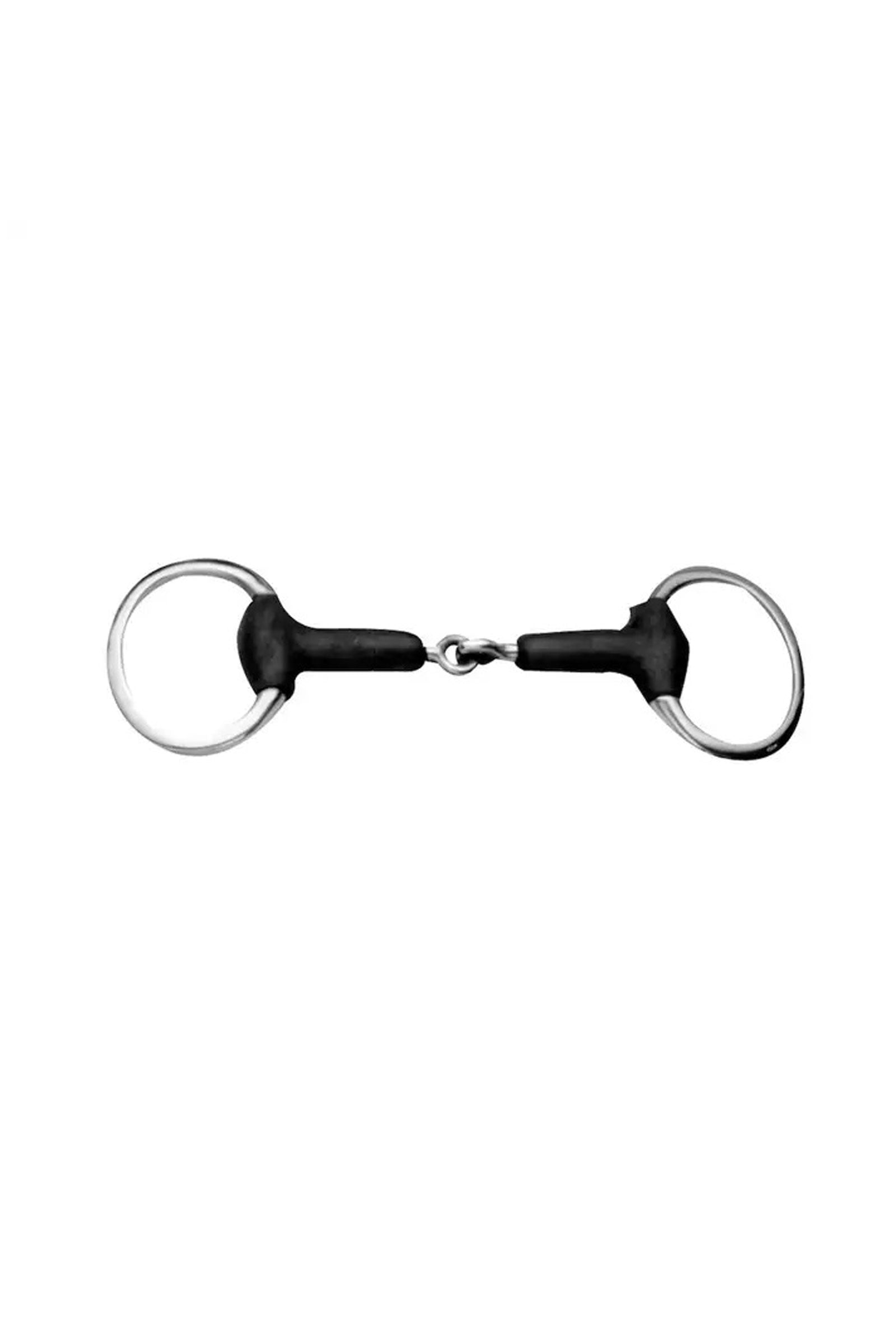 Korsteel Soft Rubber Jointed Eggbutt Snaffle Bit Boccaglio