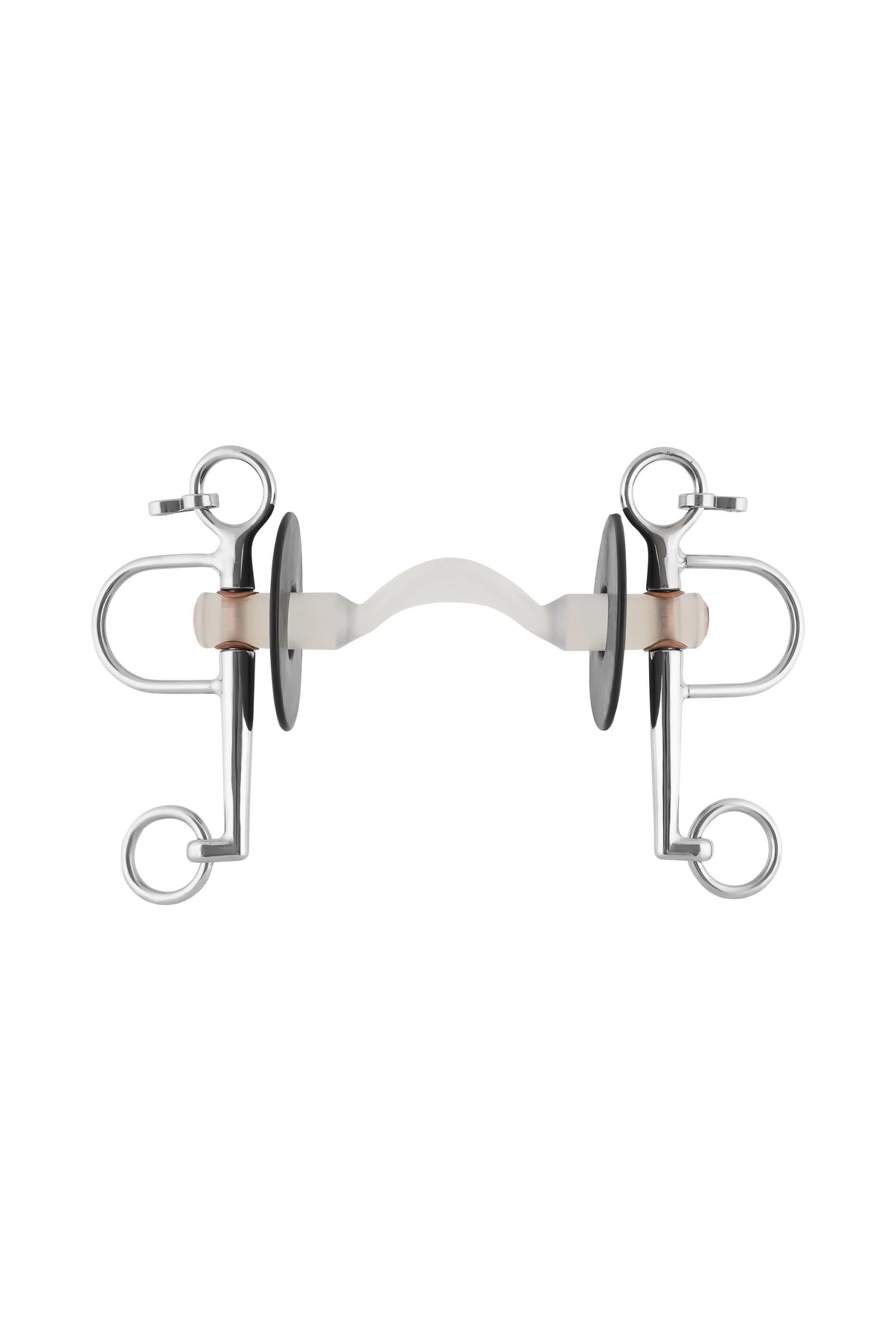 Sprenger Nathe pelham, 20 mm, barra rigida dura con passaggio lingua, aste corte, termoplast Boccaglio