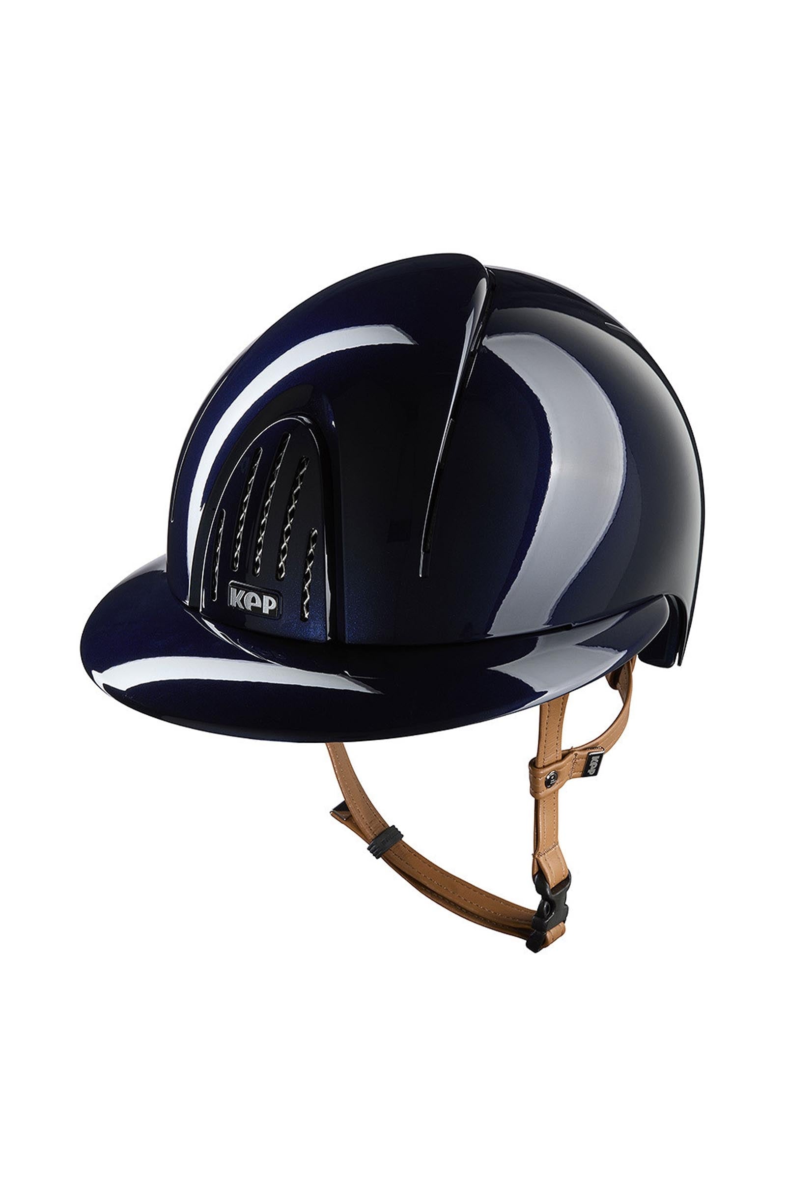 KEP Helmets KEP NOVA ABS Metal Polish/Beige Polo Riding Helmet Attrezzatura di sicurezza