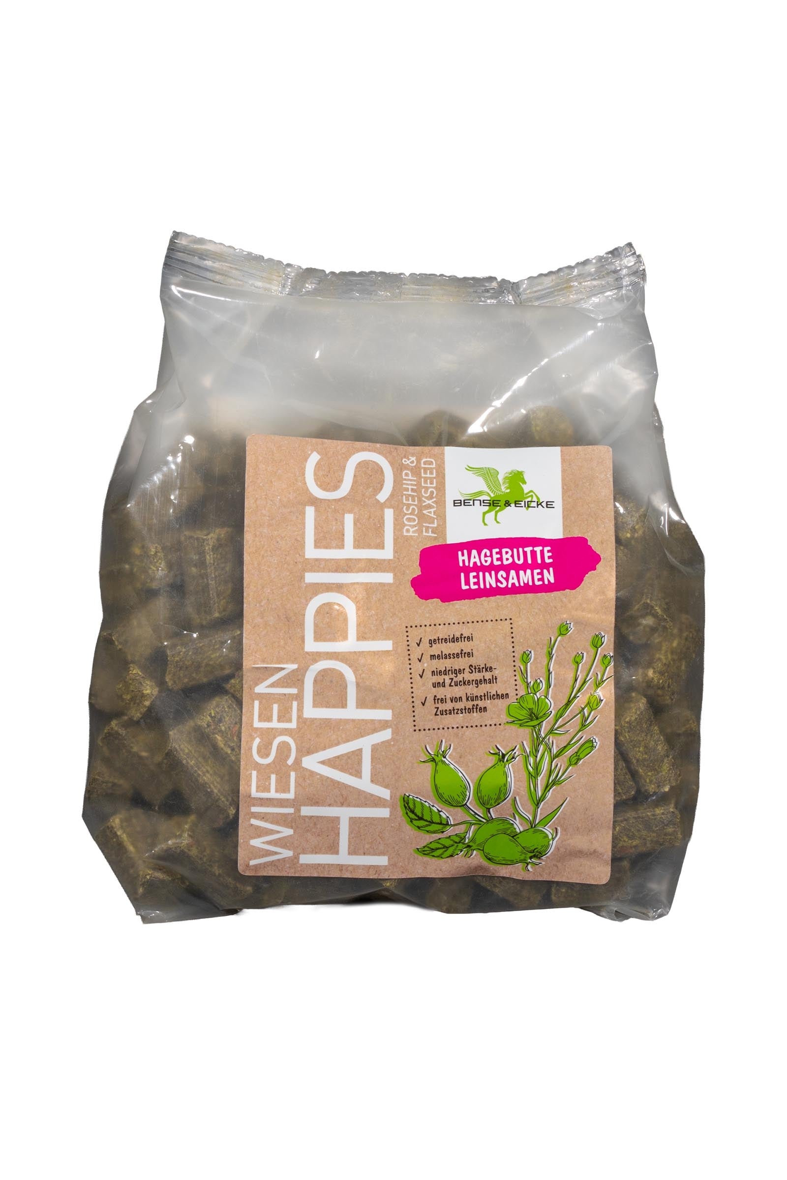 Bense & Eicke Wiesen Happies Rosa canina Semi di lino, 1 kg Horse Feed & Nutrition