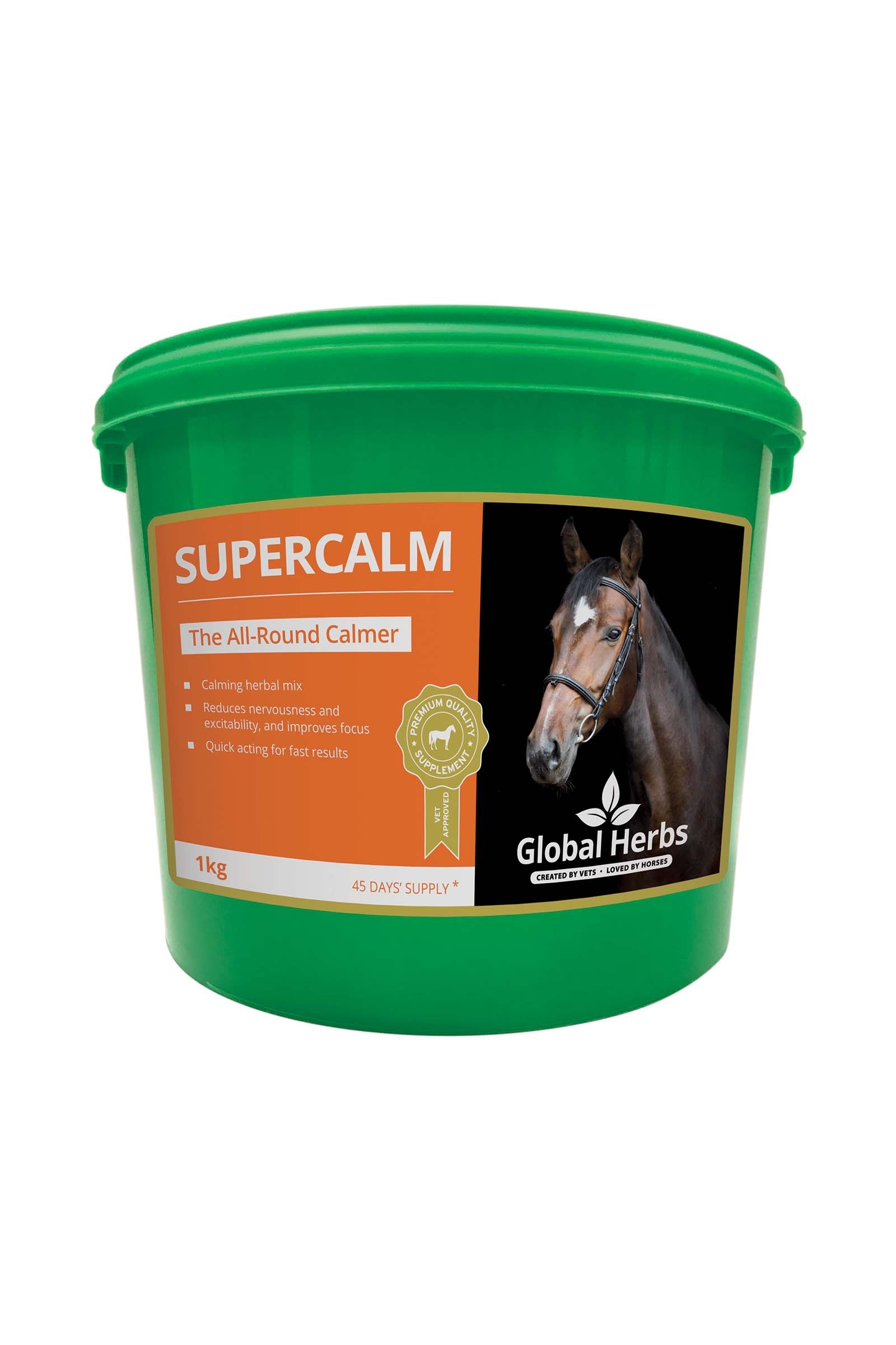 Global Herbs Supercalmo 1kg Horse Feed & Nutrition