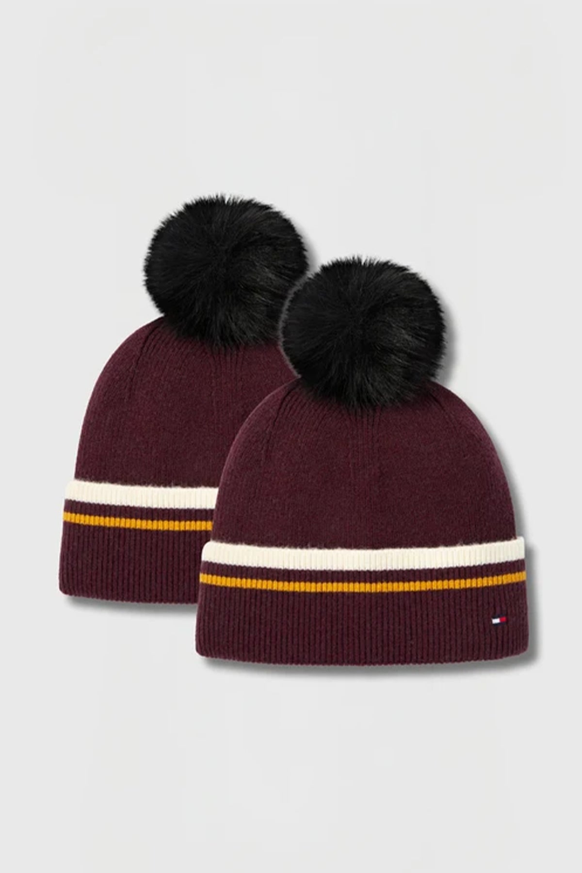 Tommy Hilfiger Equestrian Dean Pom Pom Beanie (Set of 2) Accessories