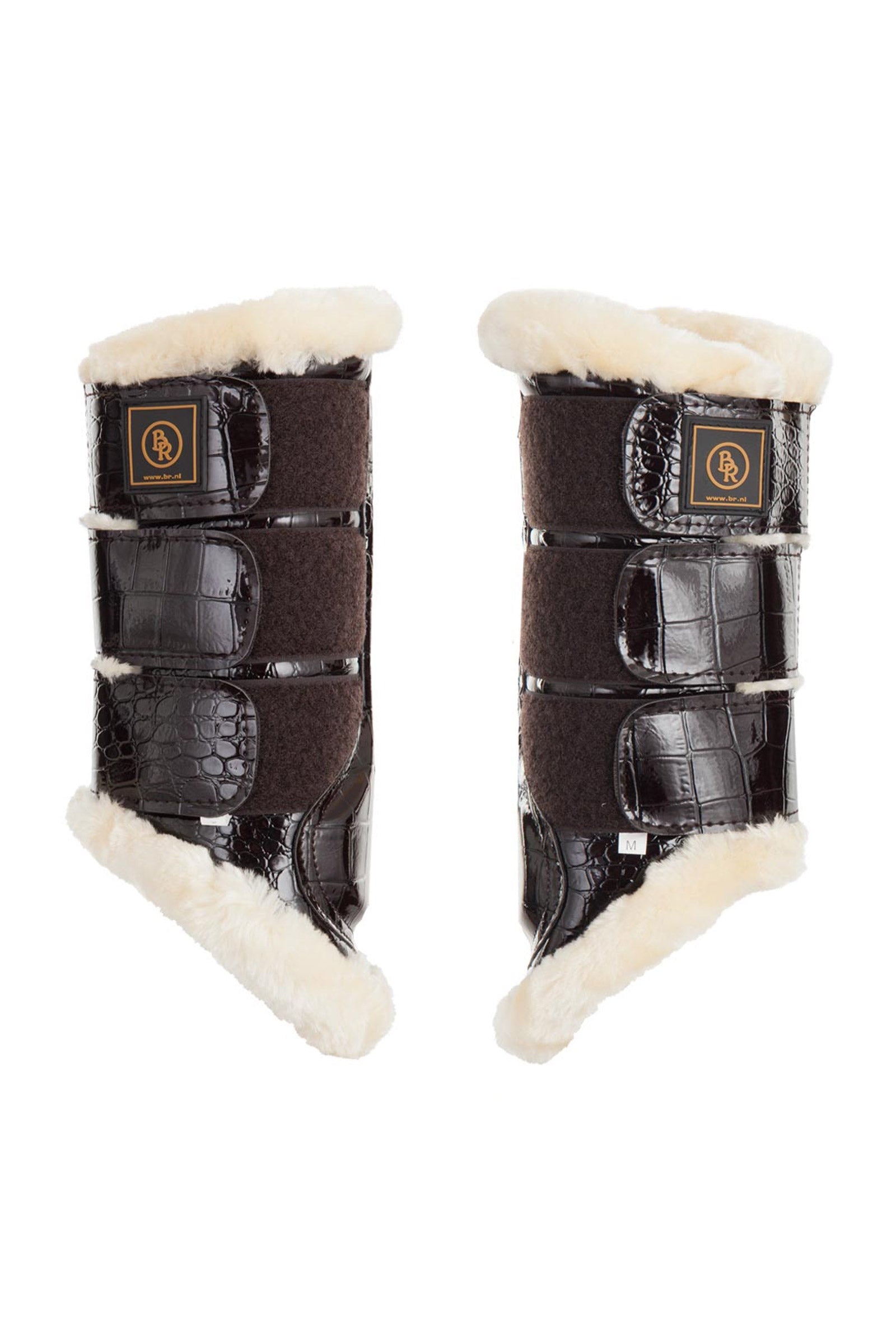 BR Majestic parastinchi in pelle verniciata sintetica Leg & Hoof Protection