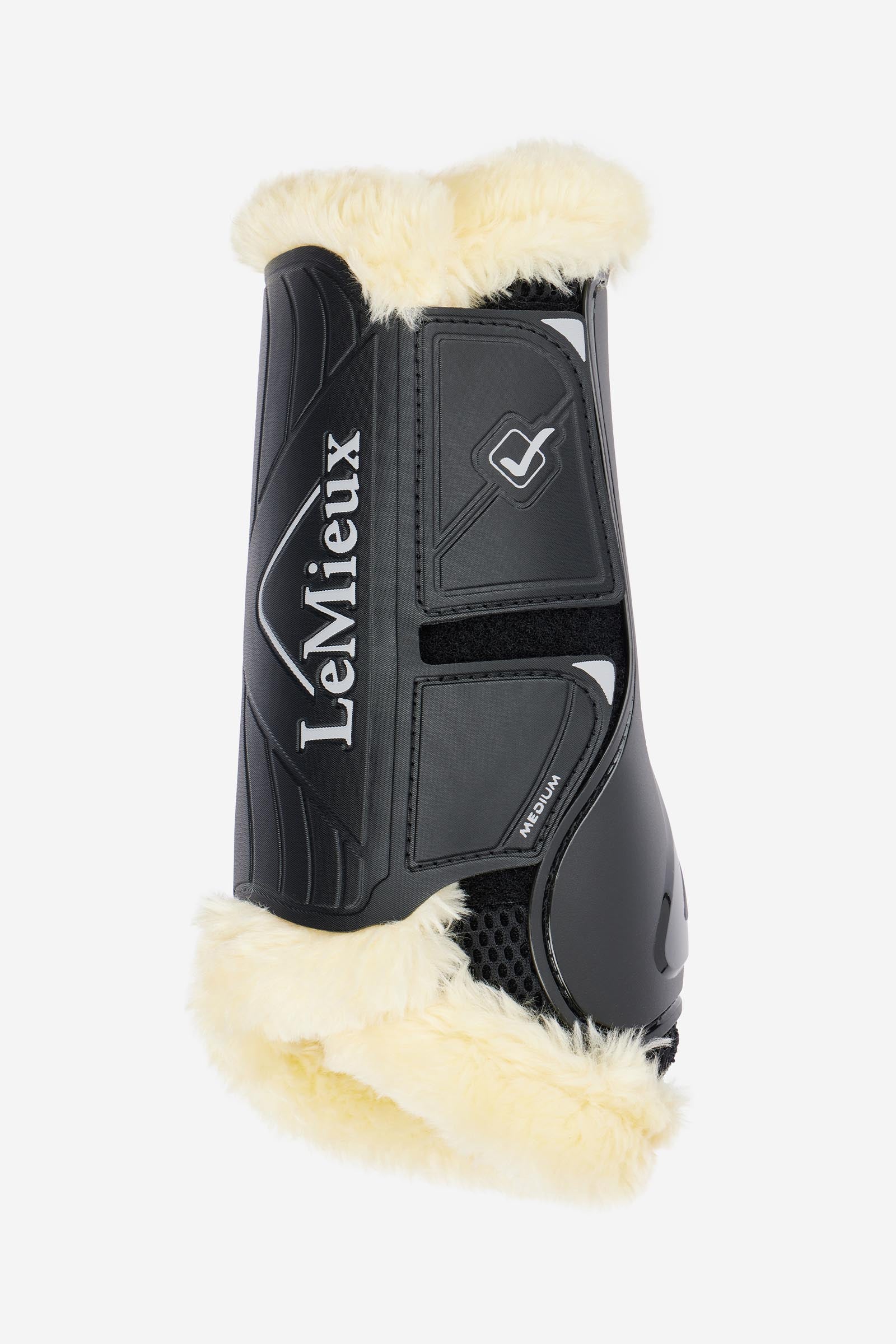 LeMieux Motionflex stivali da dressage con bordo in fleece Leg & Hoof Protection