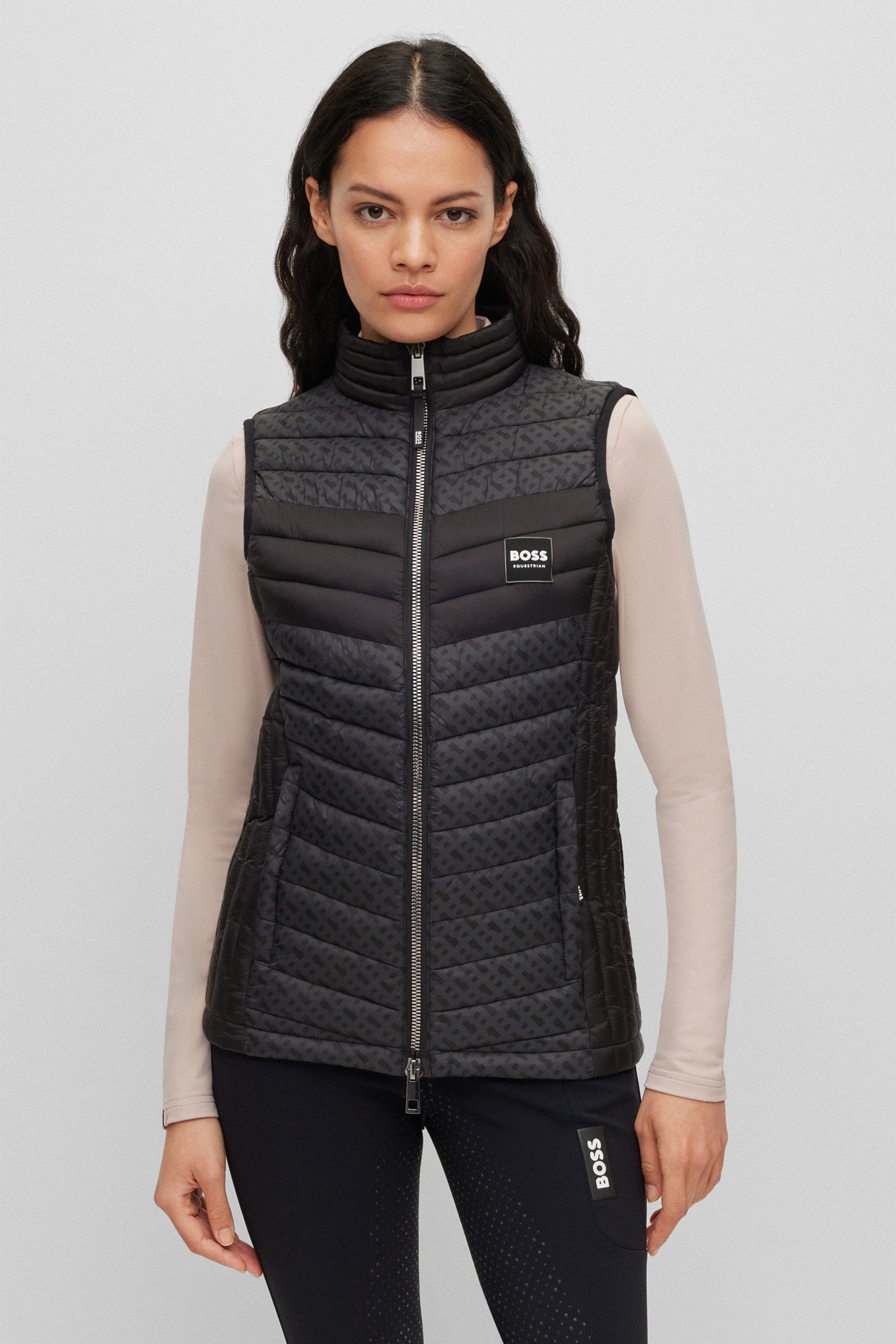 BOSS Equestrian Gilet da donna con monogramma Boss Bea Abbigliamento da donna