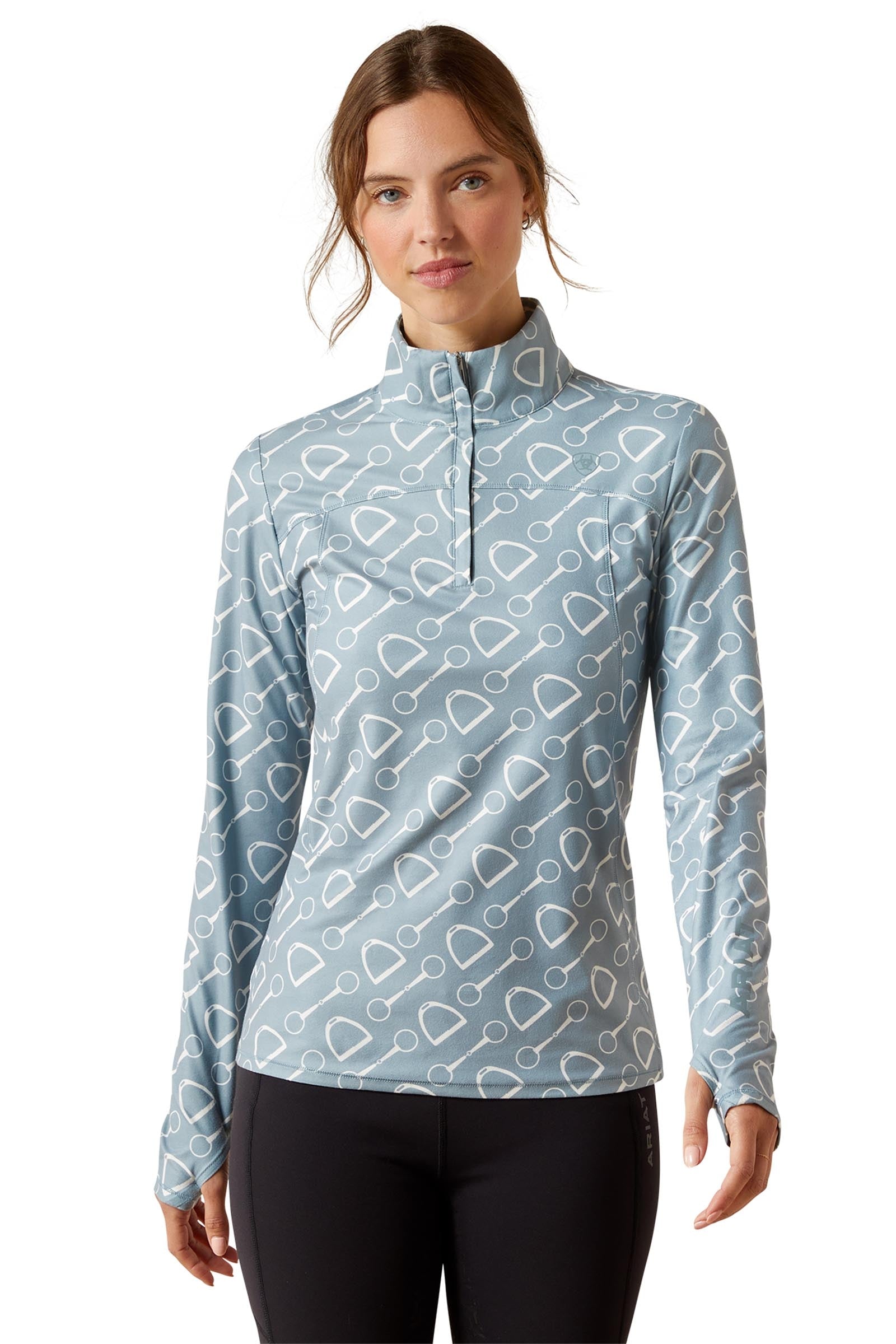 Ariat Lowell 3.0 Women´s 1/4 Zip Baselayer Shirt Abbigliamento da donna